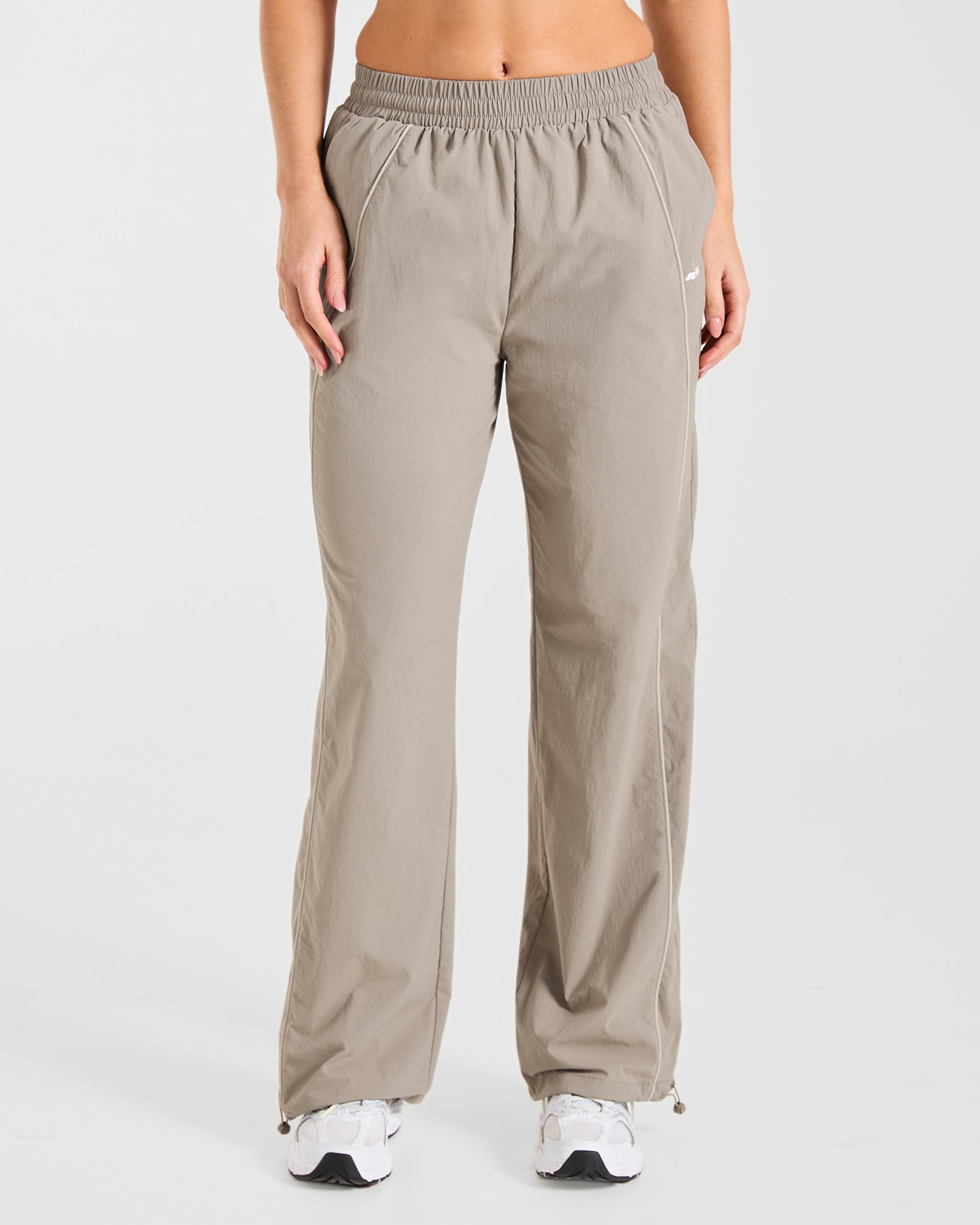 Retro Track Joggers - Taupe