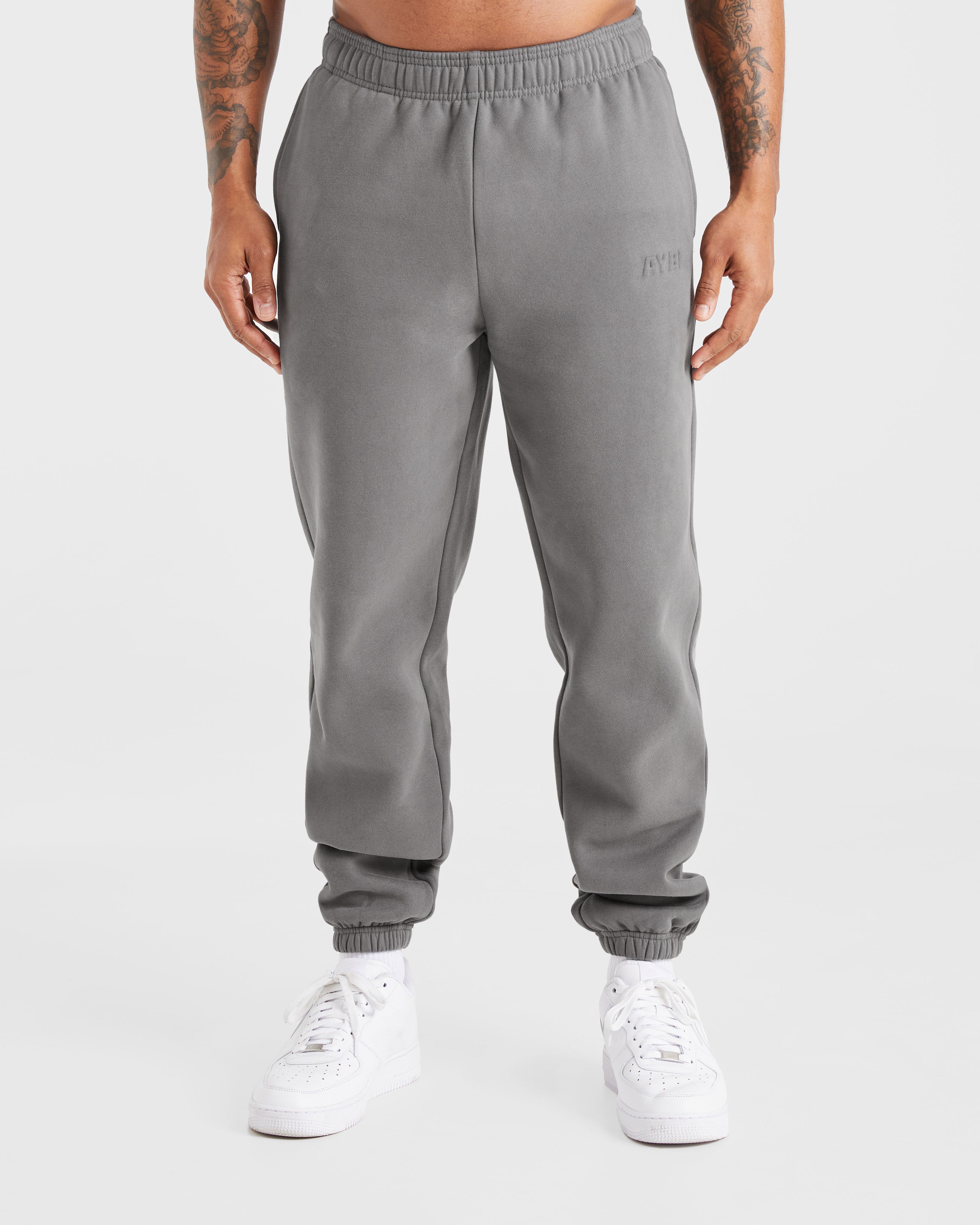 Etched Joggers - Steel Grey