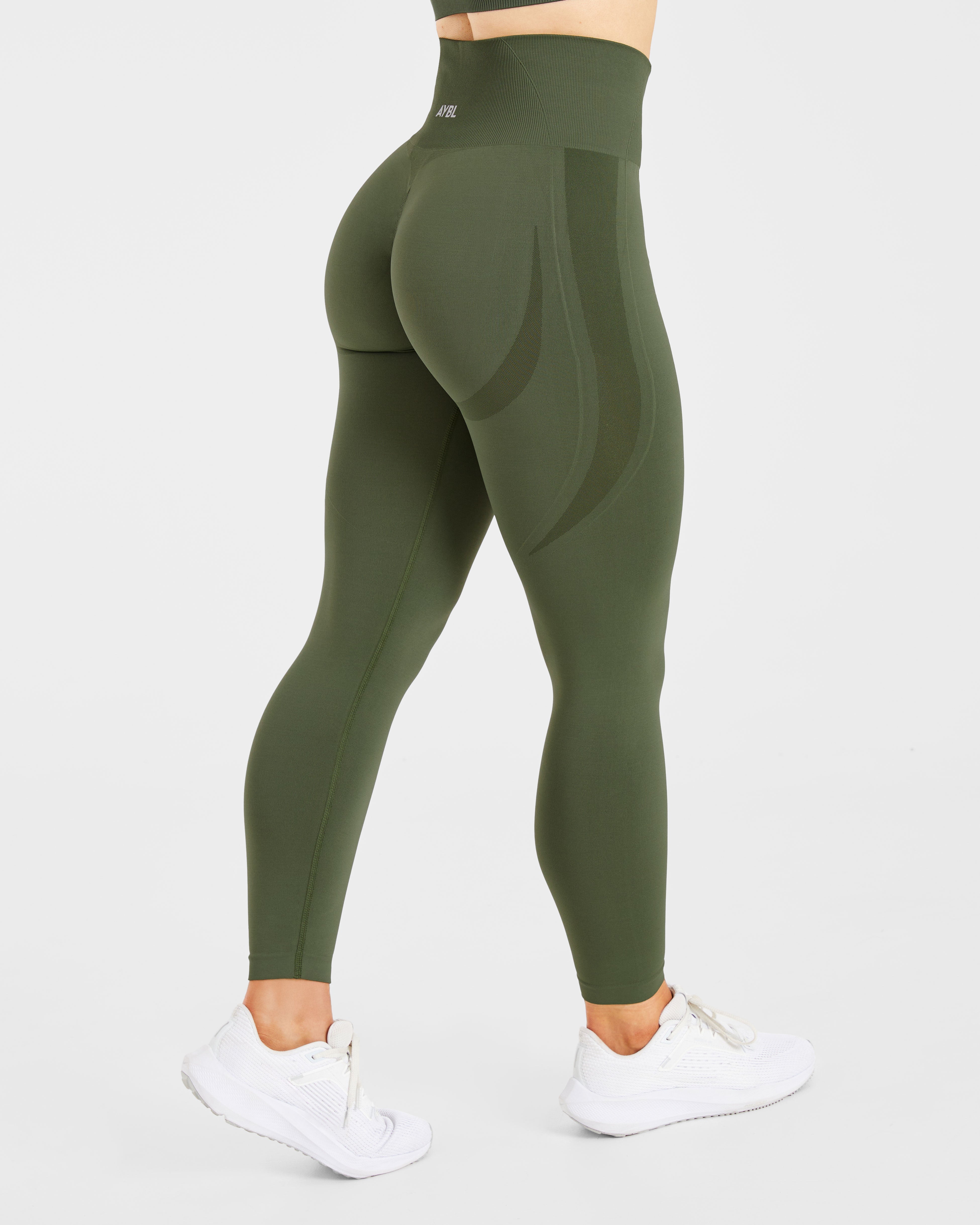 Empower Seamless Leggings – Khaki Green Empower Seamless Leggings - Khaki Green