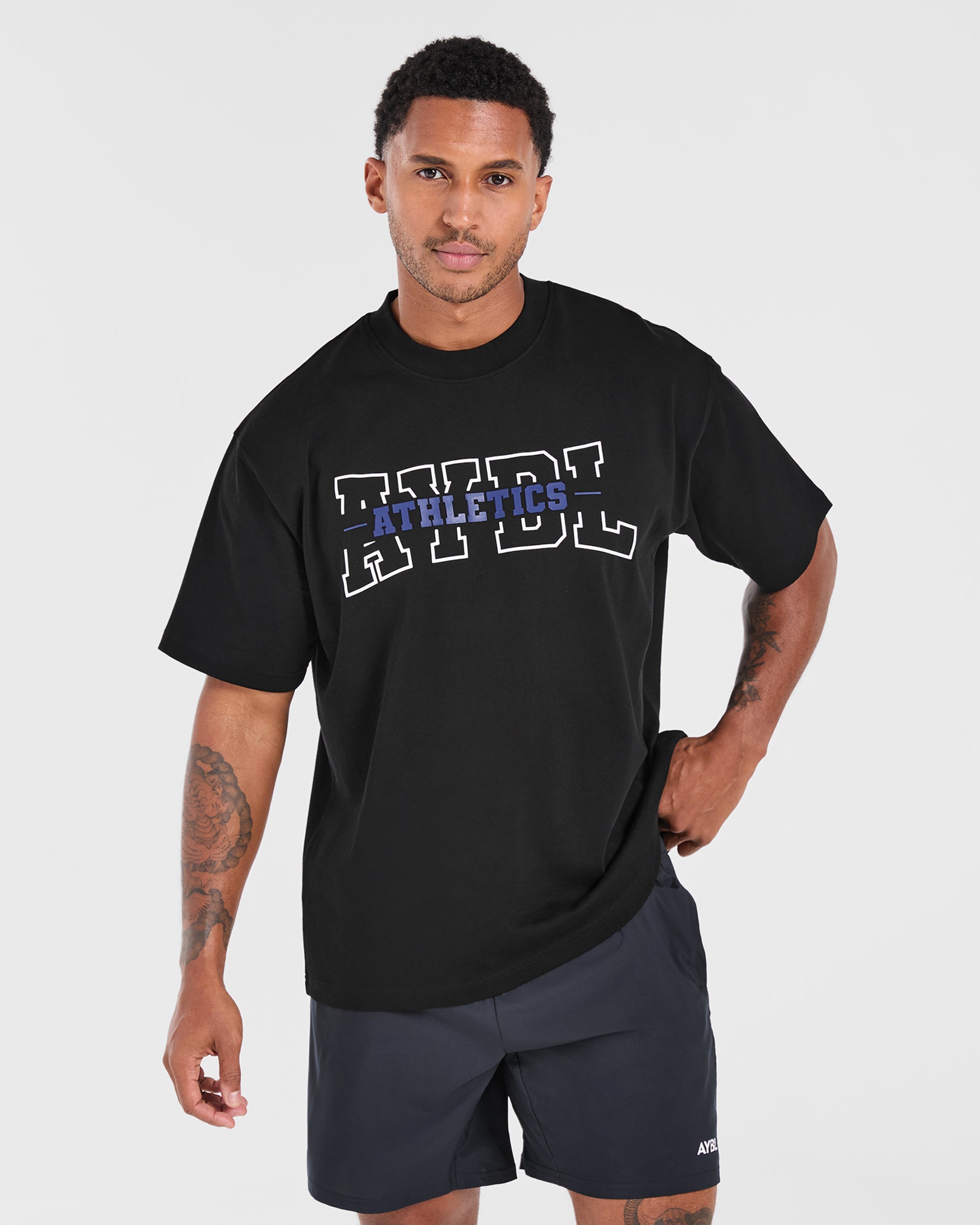 Athletics Oversized T Shirt – Black Athletics Oversized T Shirt - Black