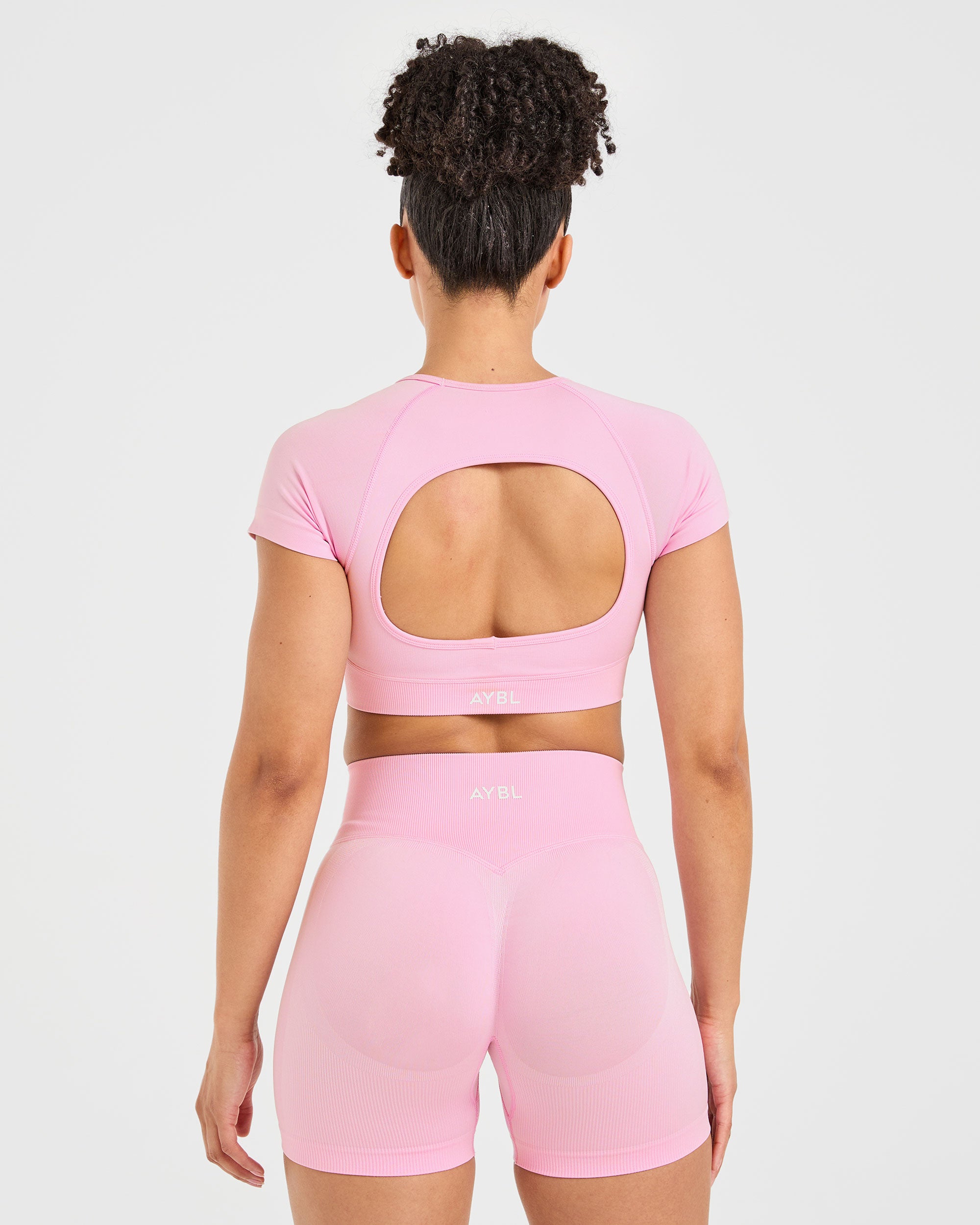 Adapt Seamless Crop Top - Spring Pink