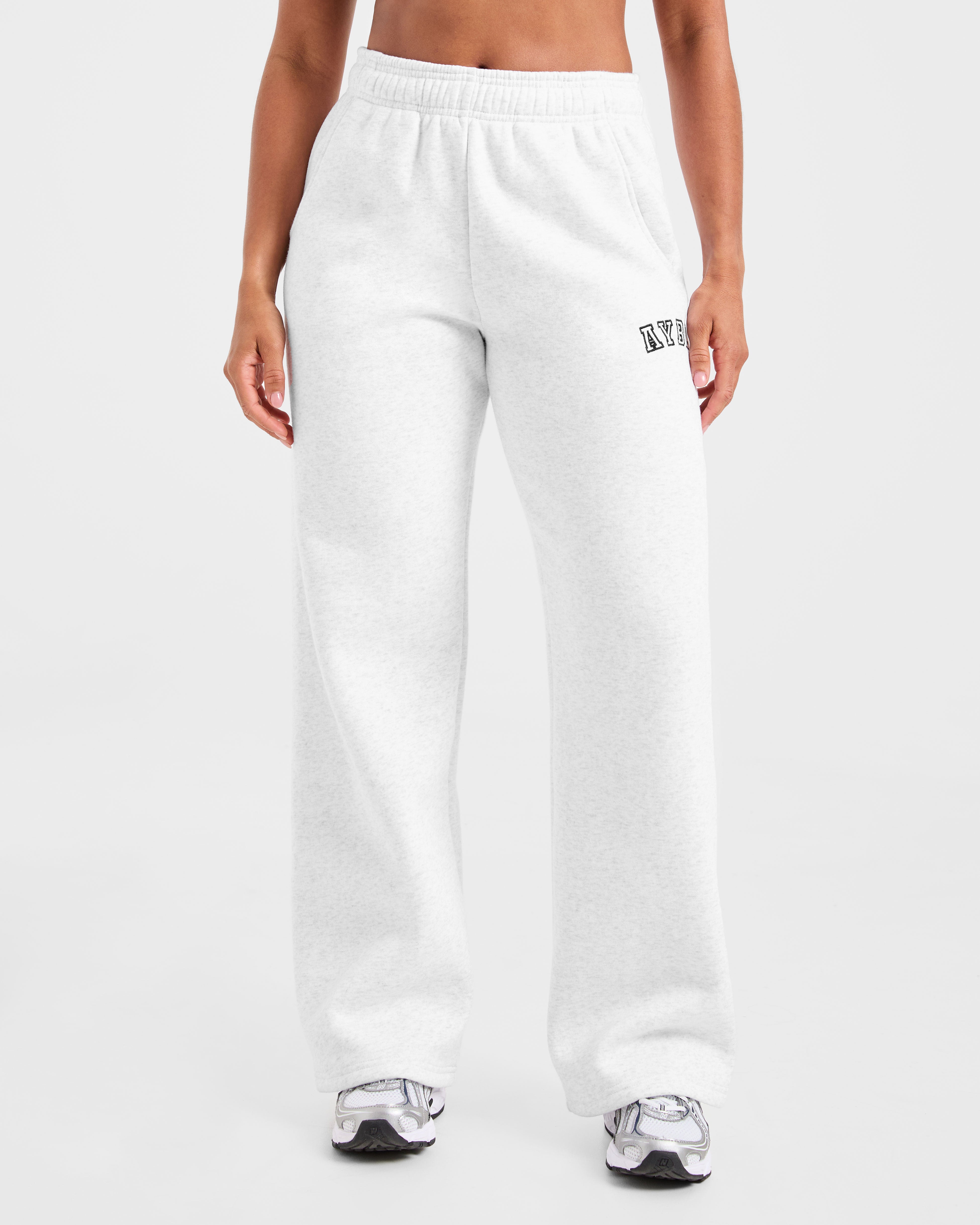 Varsity 2.0 Oversized Straight Leg Joggers - Heather Grey