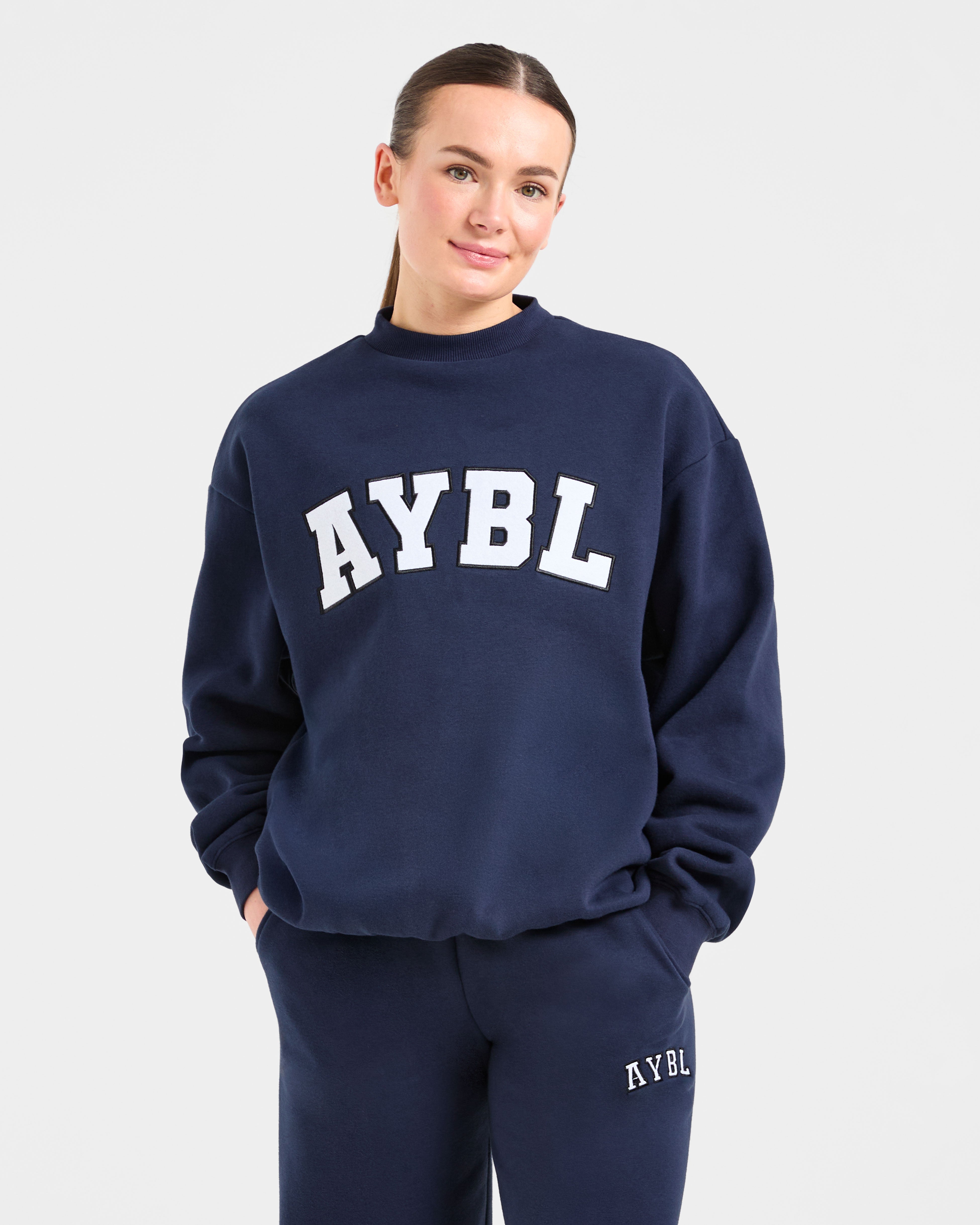 Varsity 2.0 Oversized Sweatshirt - Navy