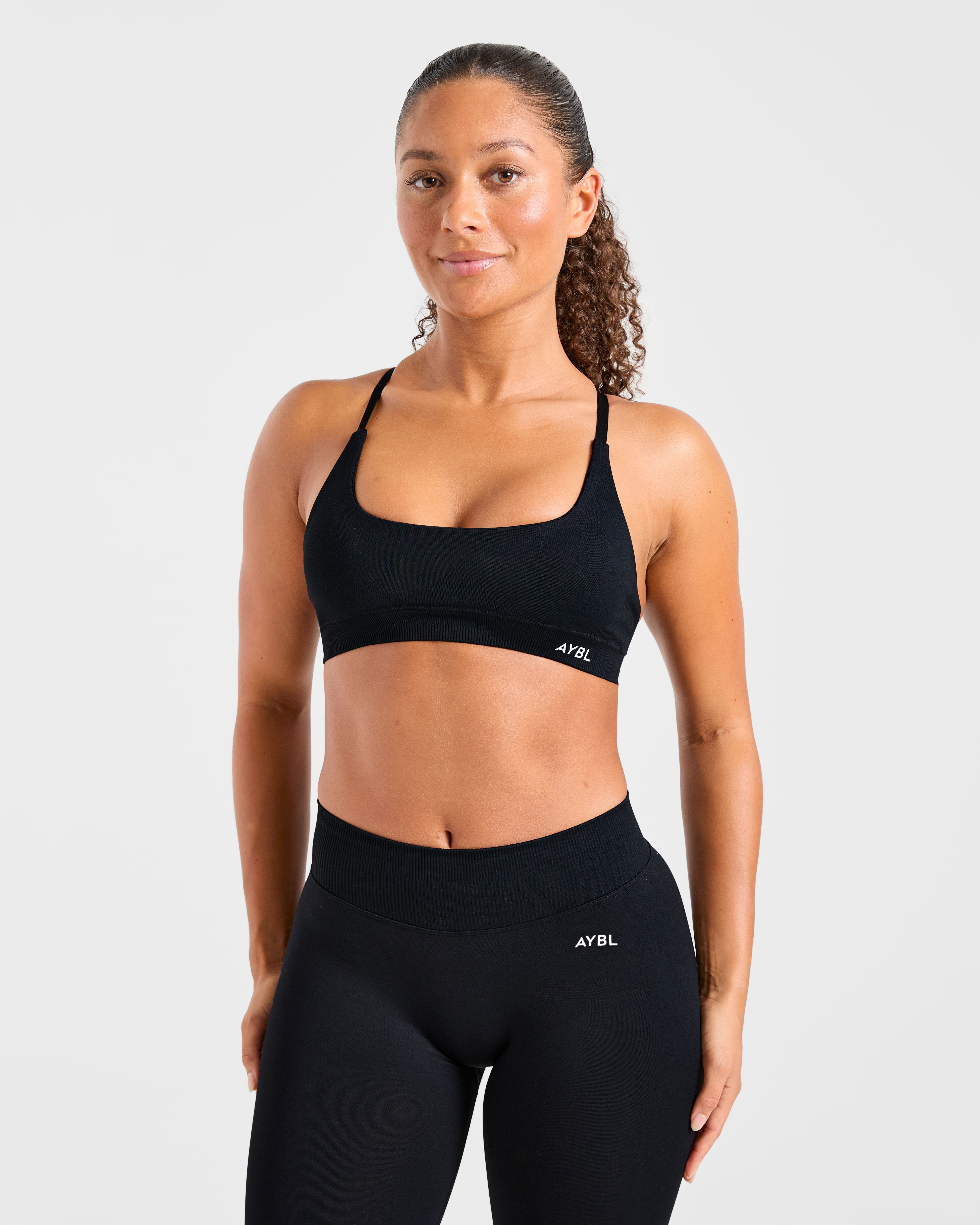 Enhance Seamless Sports Bra – Black Enhance Seamless Sports Bra - Black