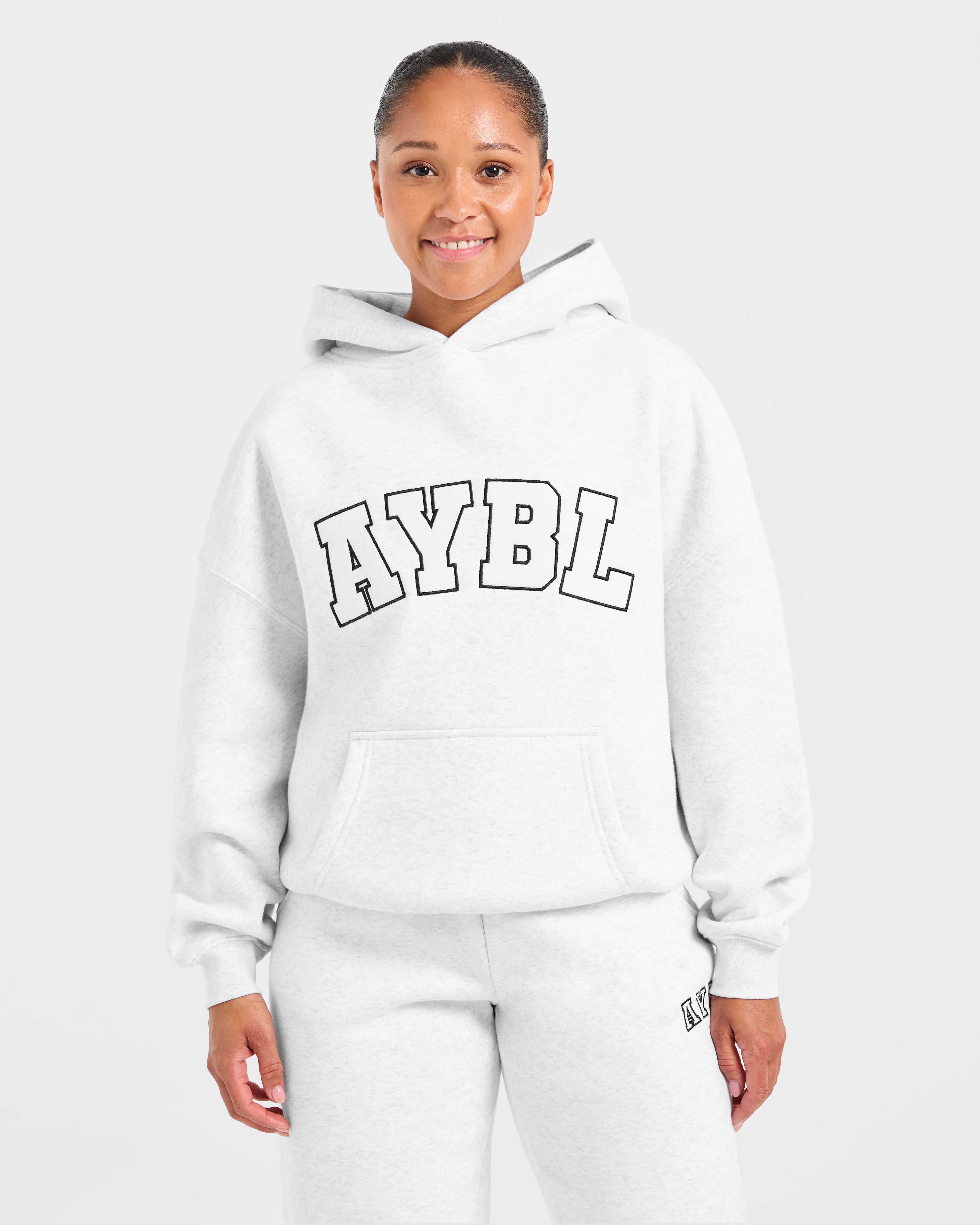 Varsity 2.0 Oversized Hoodie - Heather Grey