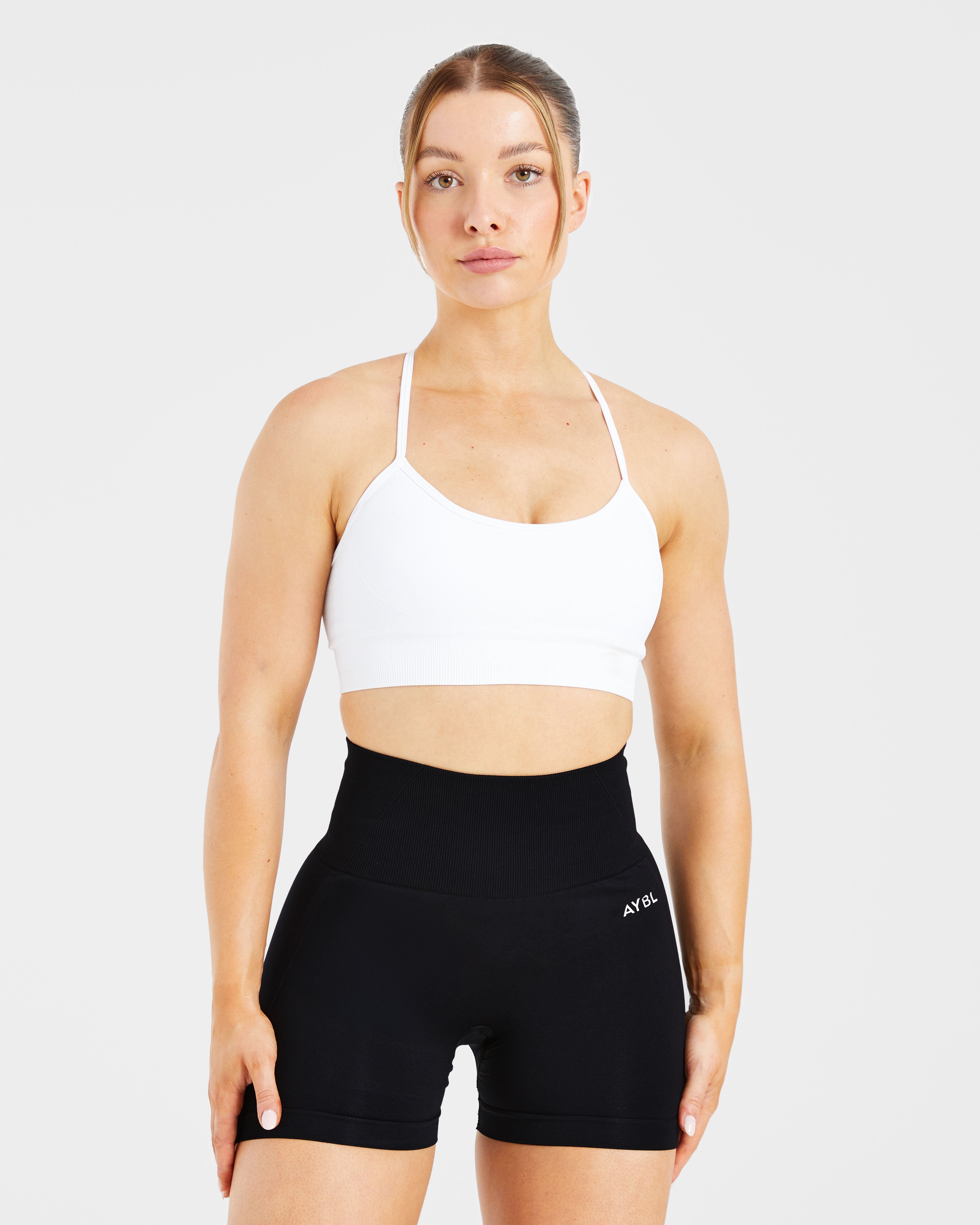 Empower Seamless Sports Bra - White