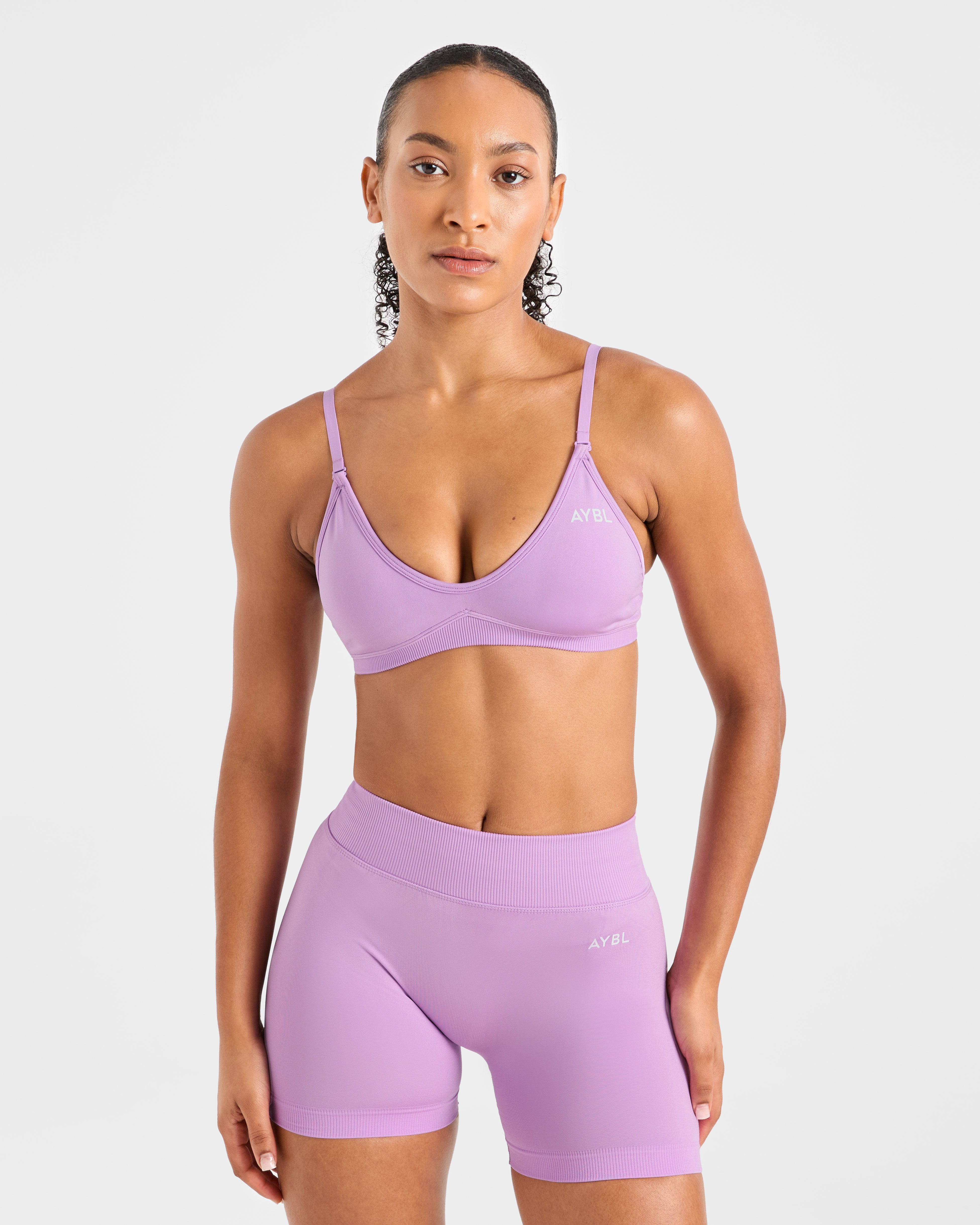 Adapt Seamless Strappy Sports Bra – Spring Lilac Adapt Seamless Strappy Sports Bra - Spring Lilac