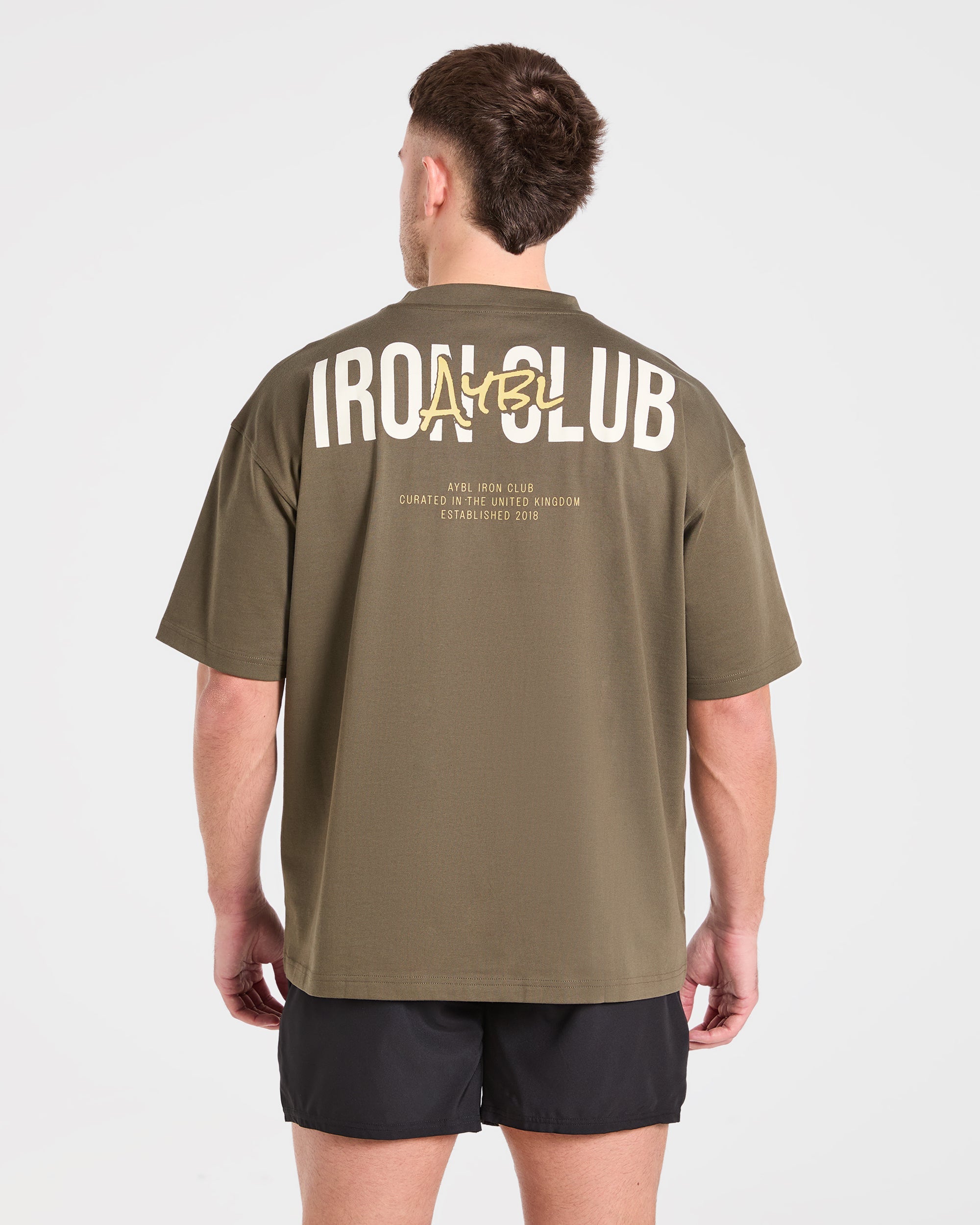AYBL Iron Club Oversized T Shirt - Olive Green