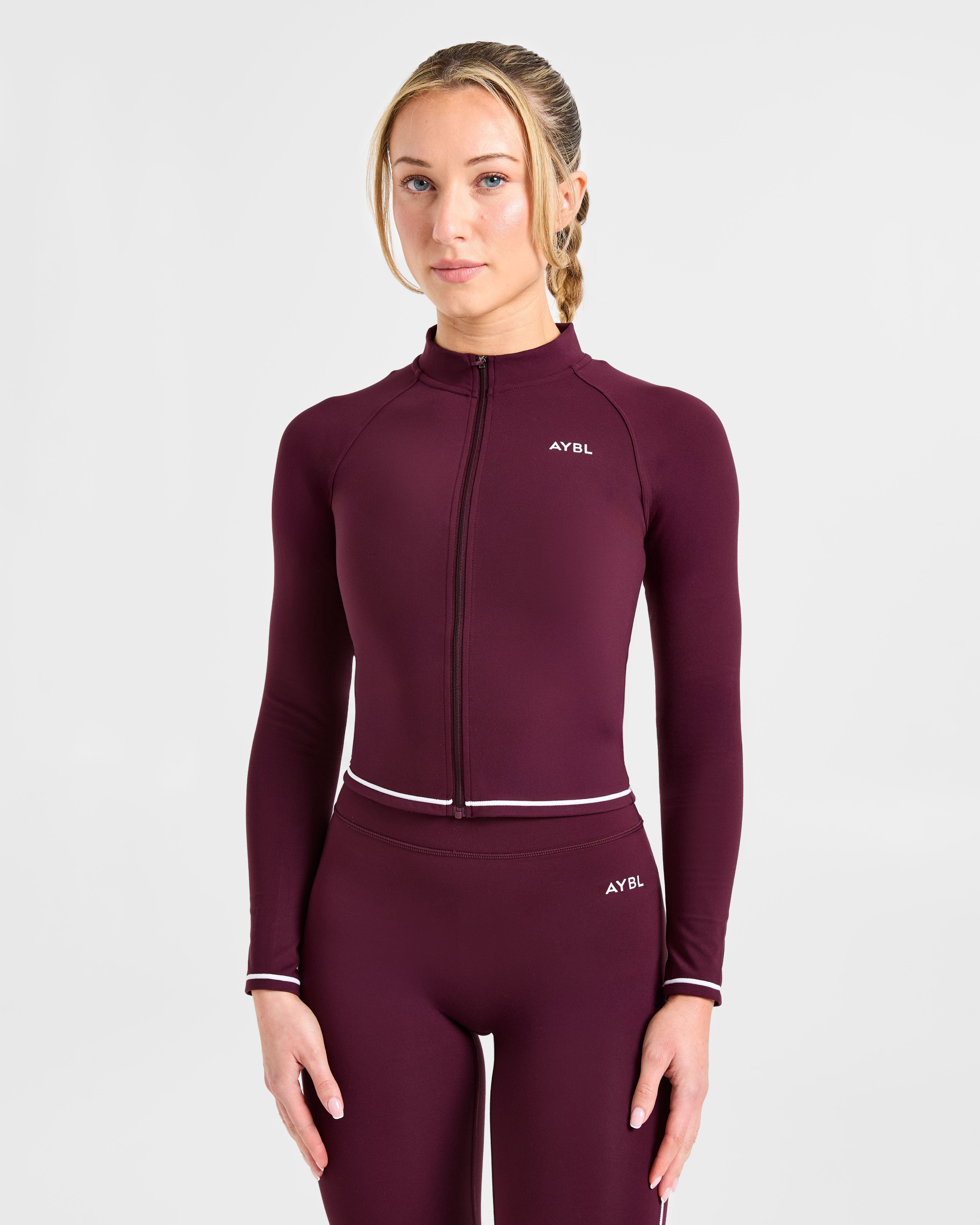 Form Zip Up Jacket - Deep Mulberry