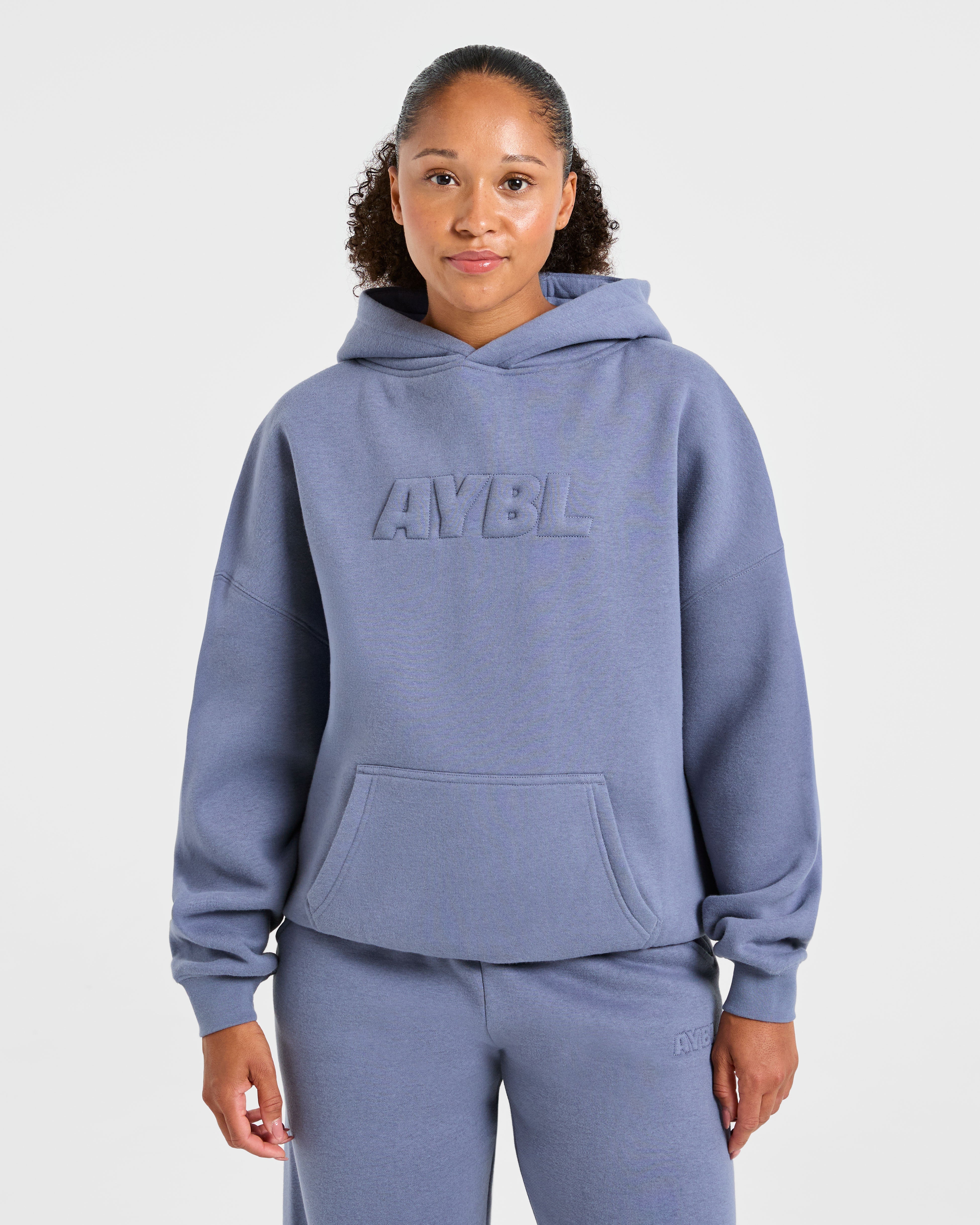 Classic Plush Oversized Hoodie - Slate