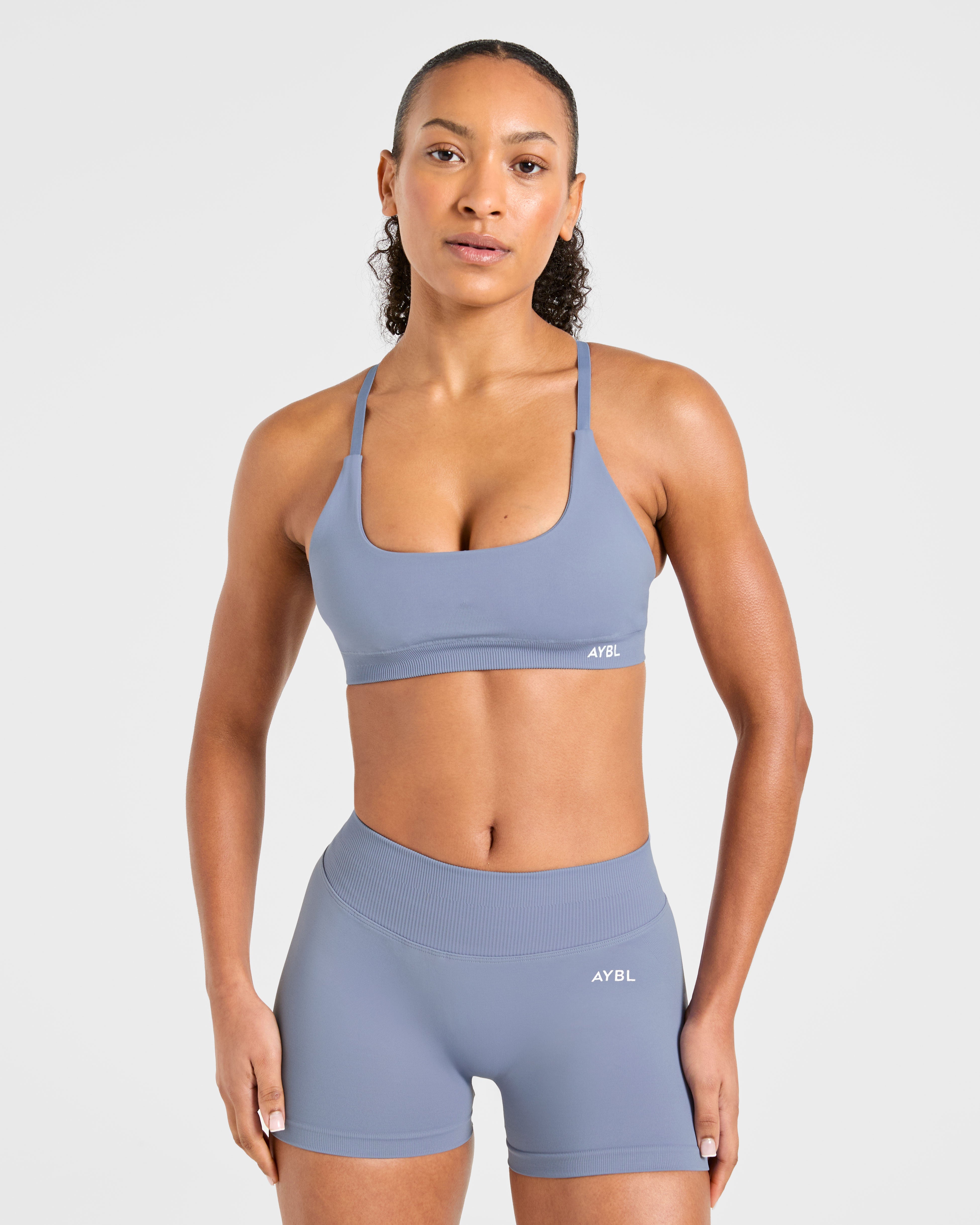 Enhance Seamless Sports Bra - Slate Blue