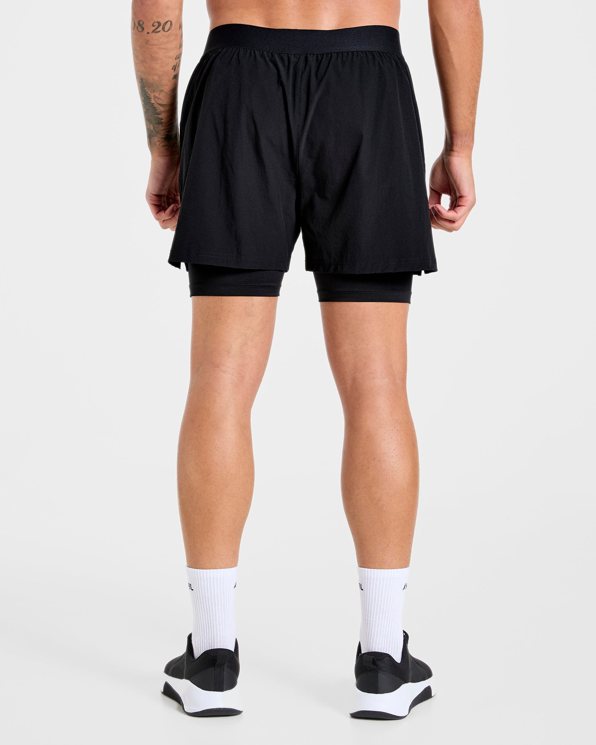 Signature 2 in 1 Shorts - Black