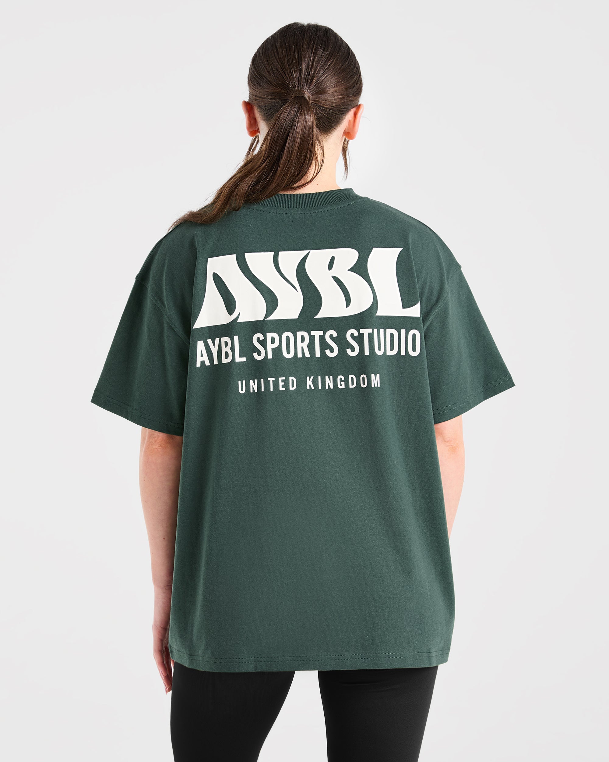 AYBL Sports Studio Oversized T Shirt – Forest Green AYBL Sports Studio Oversized T Shirt - Forest Green