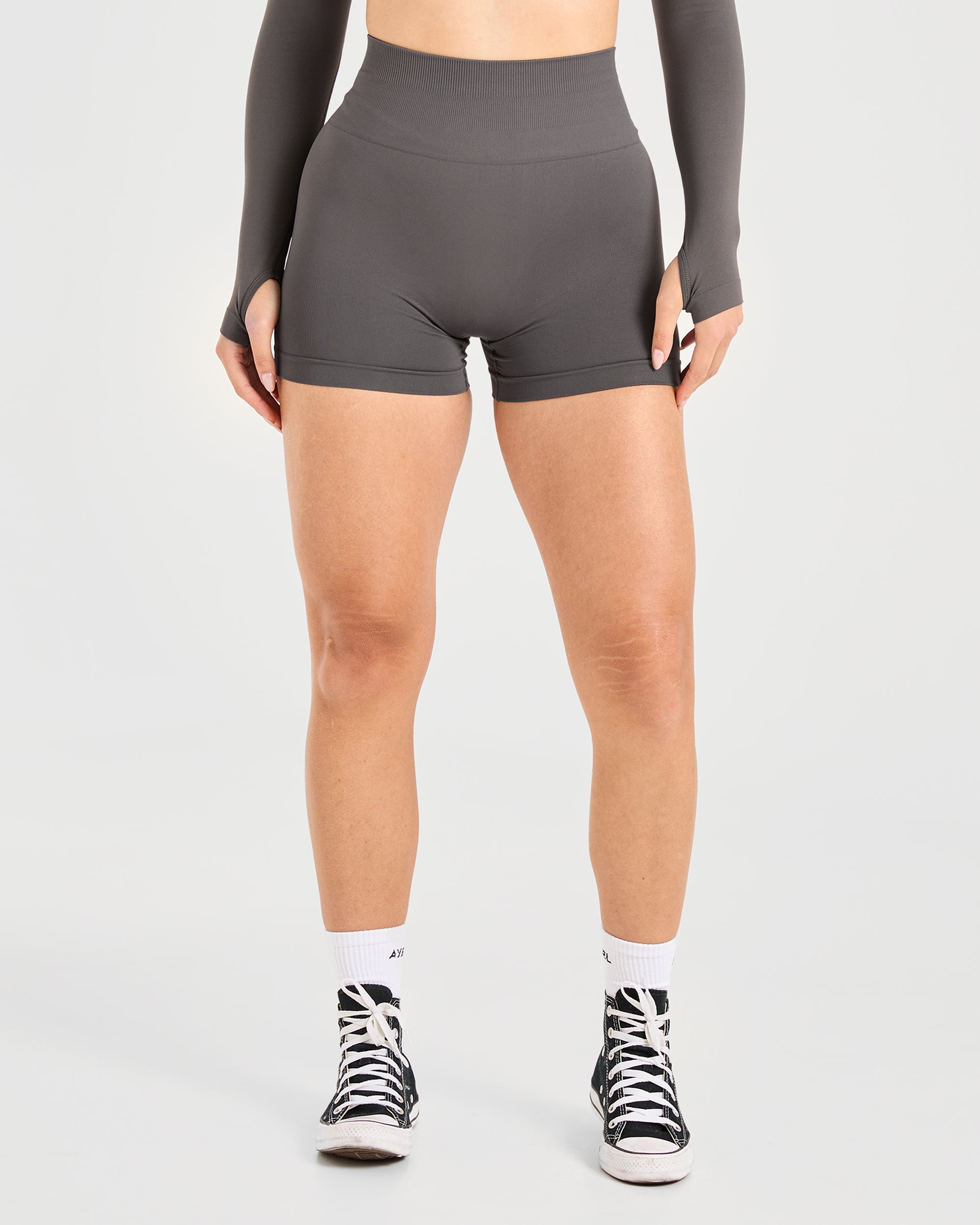 Power Seamless Shorts – Charcoal Power Seamless Shorts - Charcoal