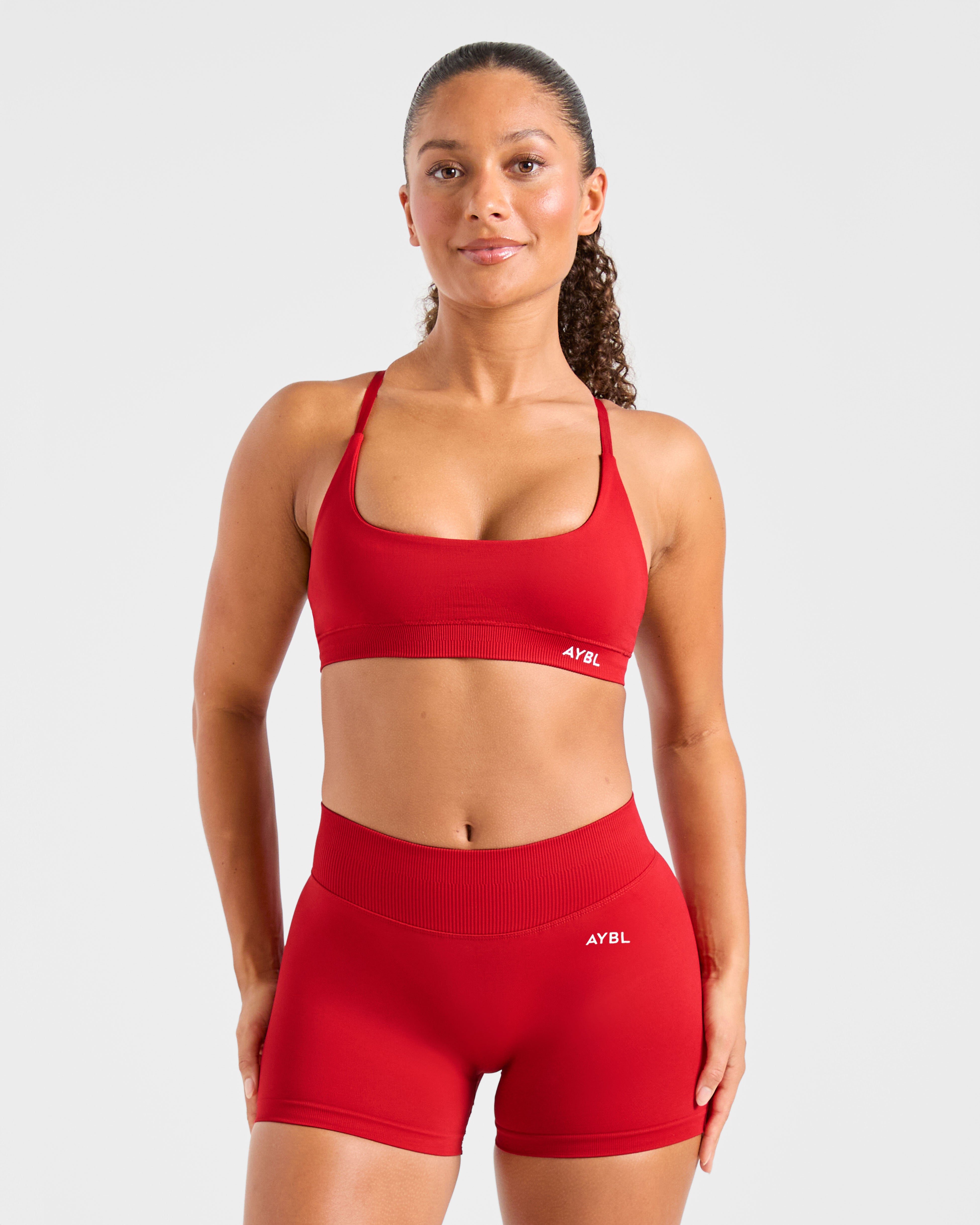 Enhance Seamless Sports Bra – Red Enhance Seamless Sports Bra - Red