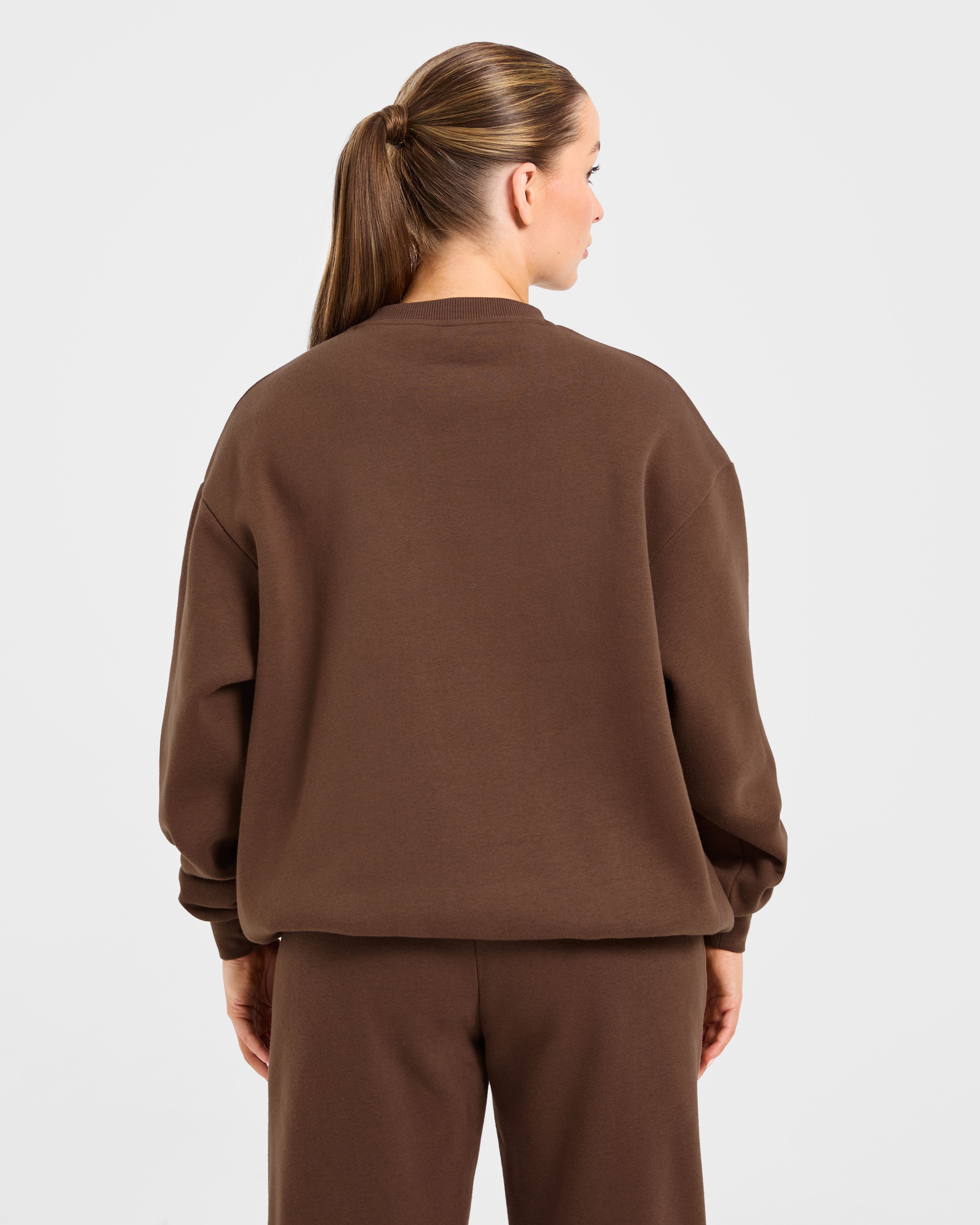 Varsity 2.0 Oversized Sweatshirt - Brown