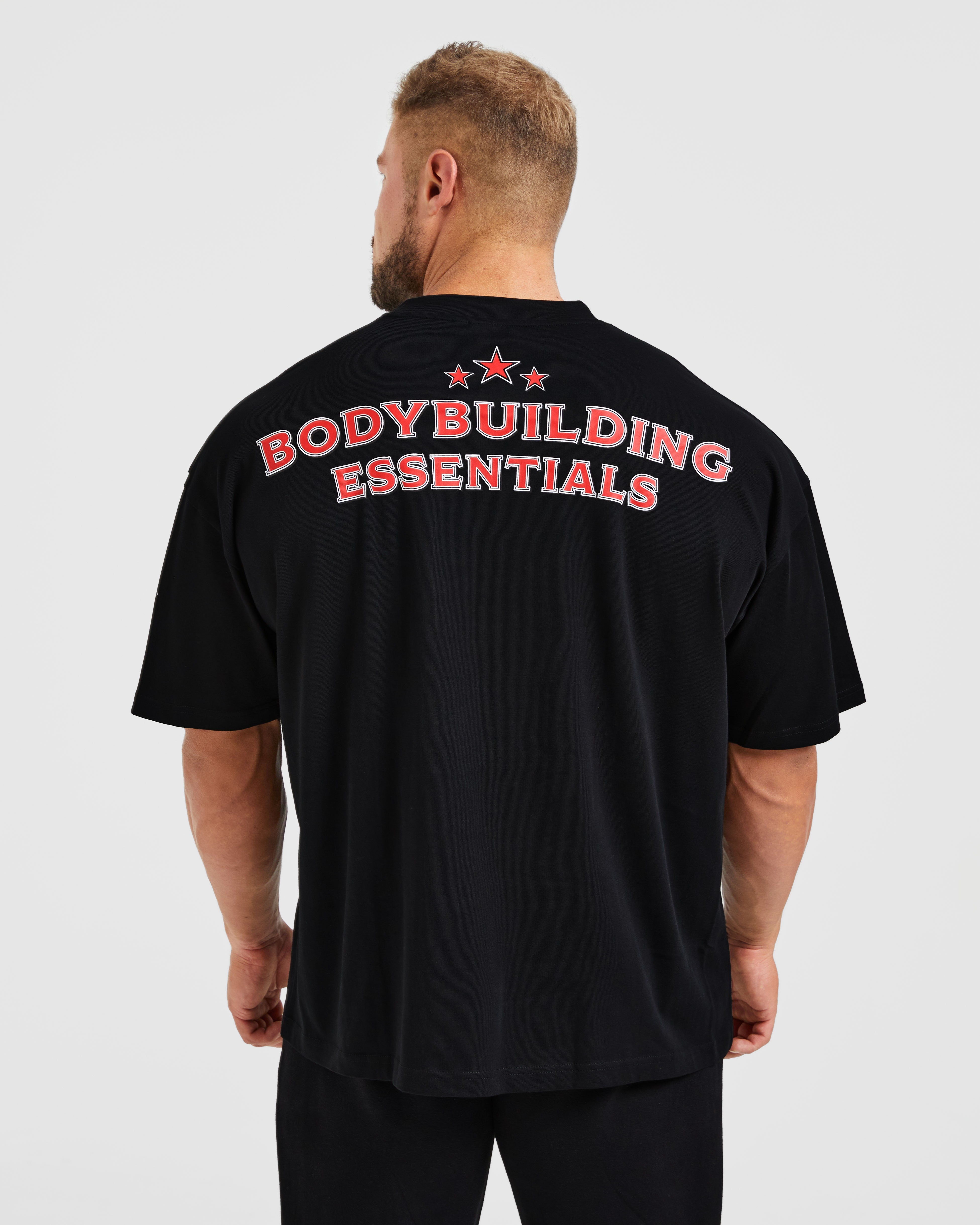Wesley Vissers X Body Building Essentials Oversized T Shirt - Black/Red