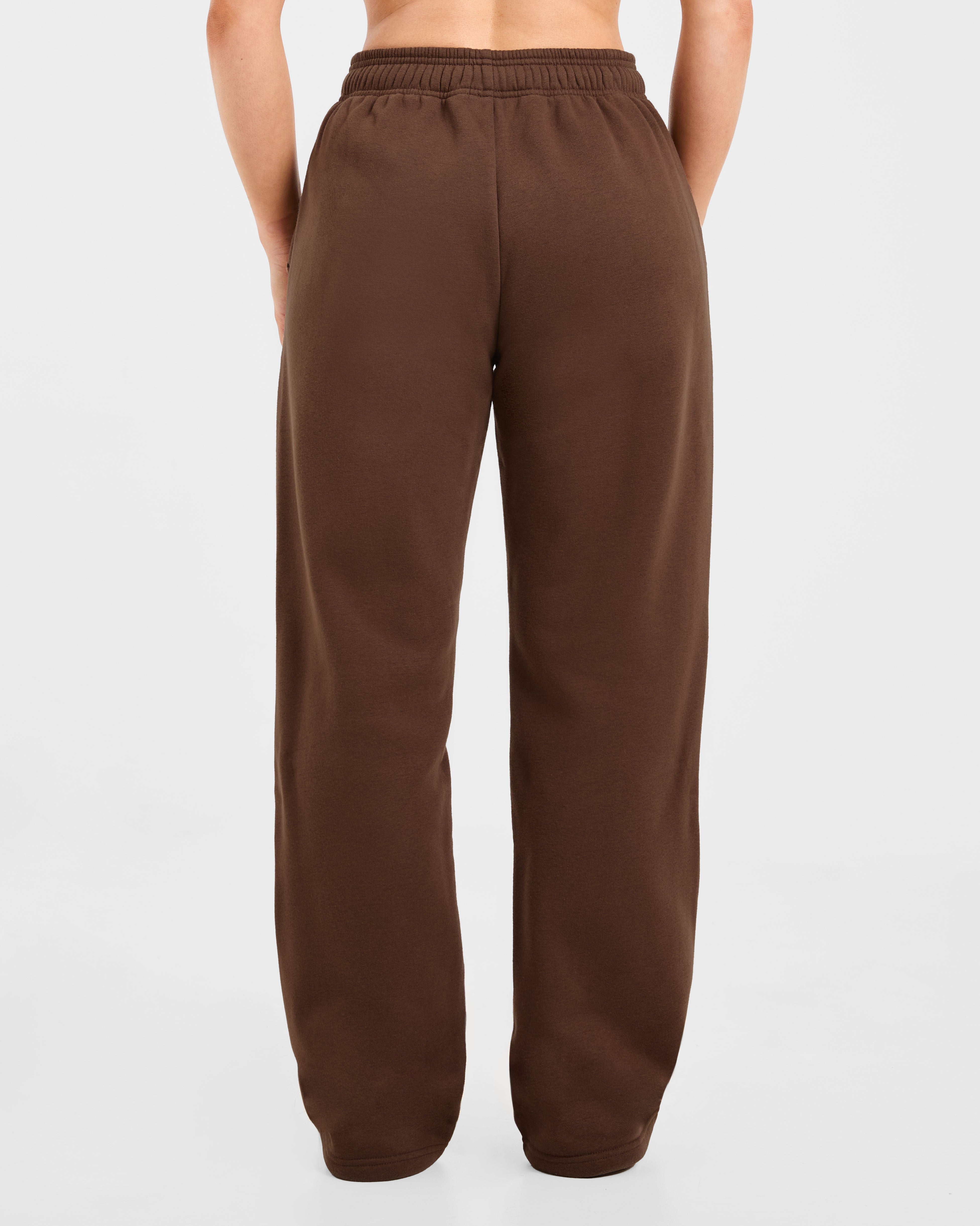Varsity 2.0 Oversized Straight Leg Joggers - Brown