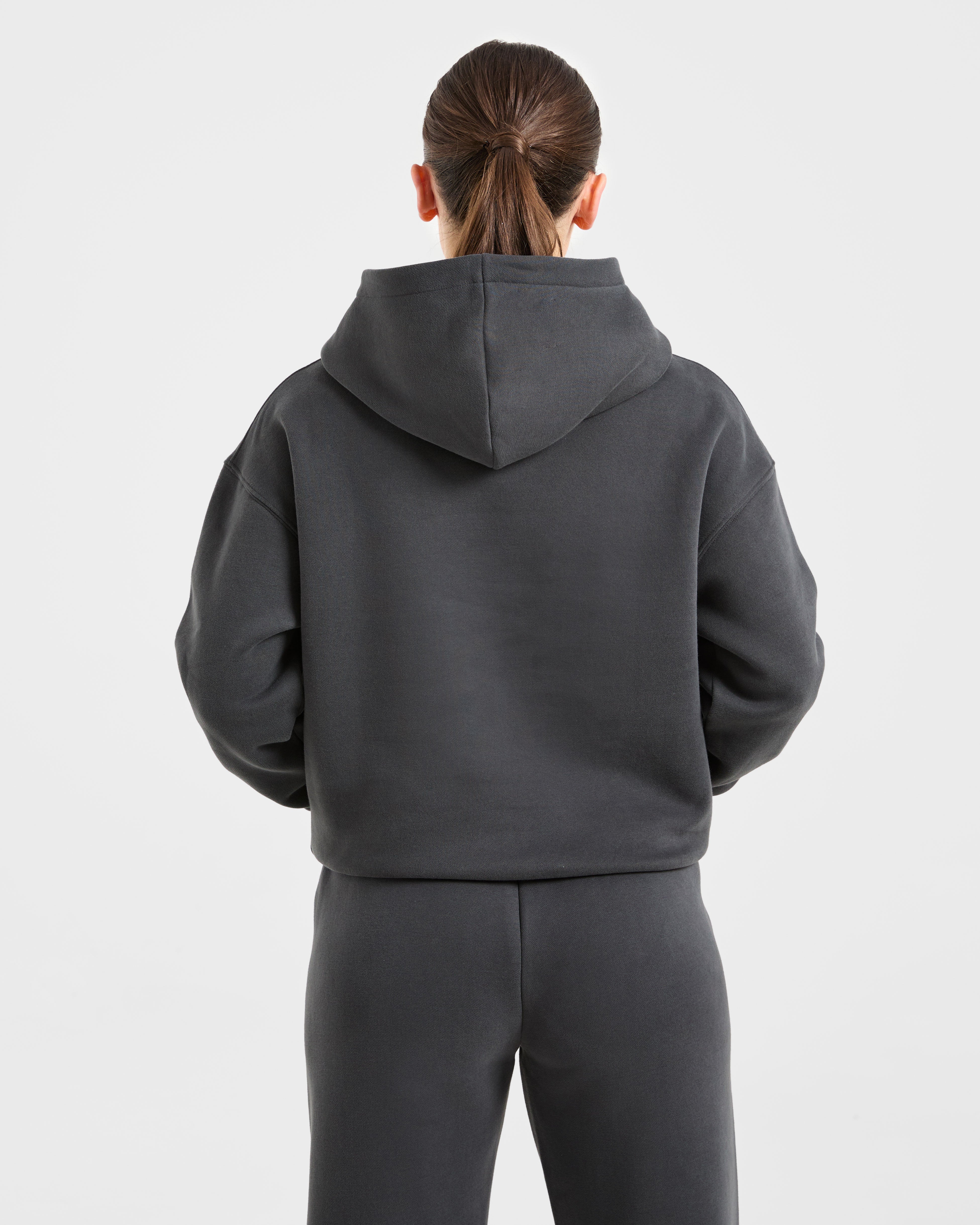 AYBL Sports Outline Oversized Hoodie - Charcoal