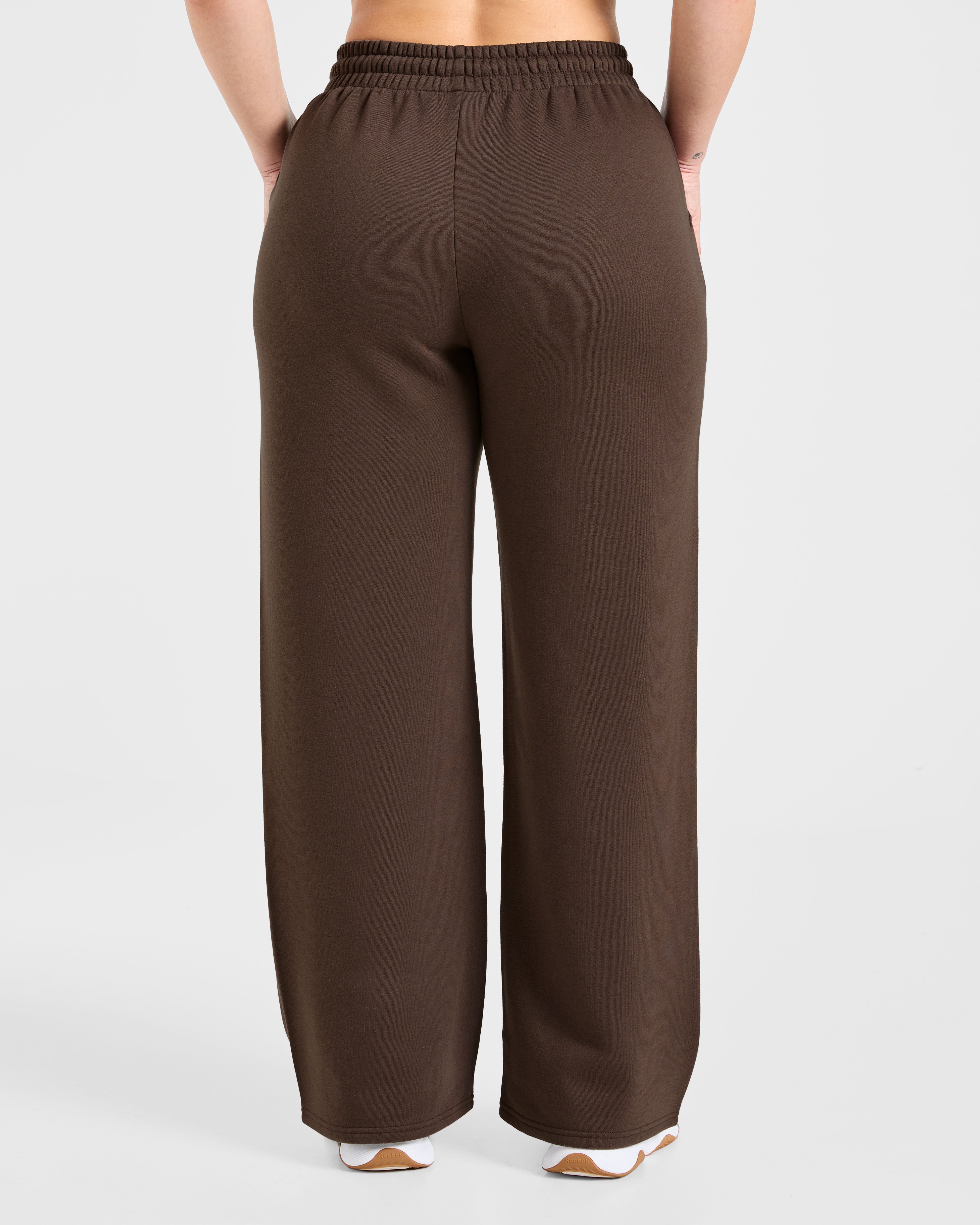 Sports Collective Oversized Straight Leg Joggers - Brown