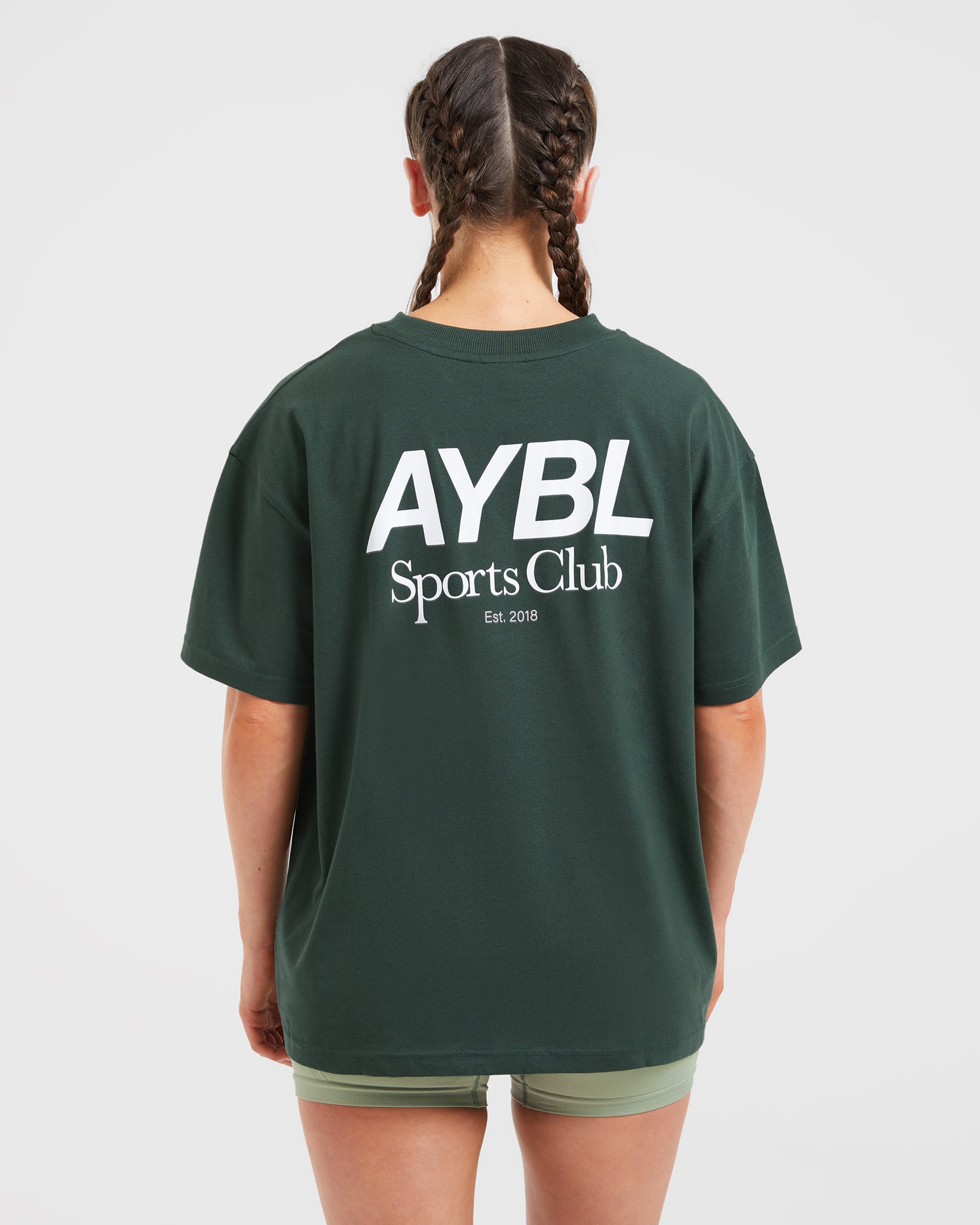 AYBL Sports Club Oversized T Shirt – Forest Green AYBL Sports Club Oversized T Shirt - Forest Green