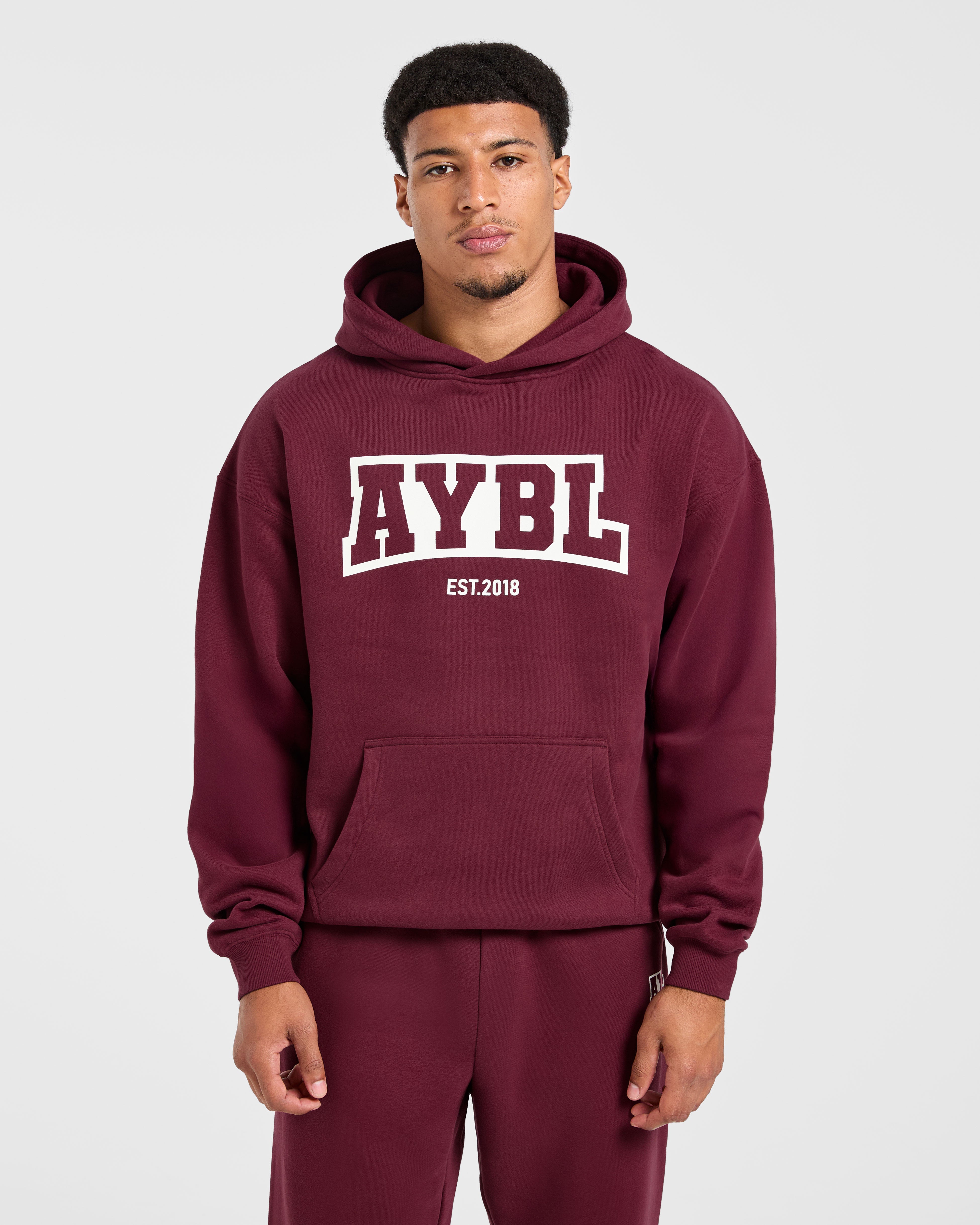 Academy Oversized Hoodie - Burgundy