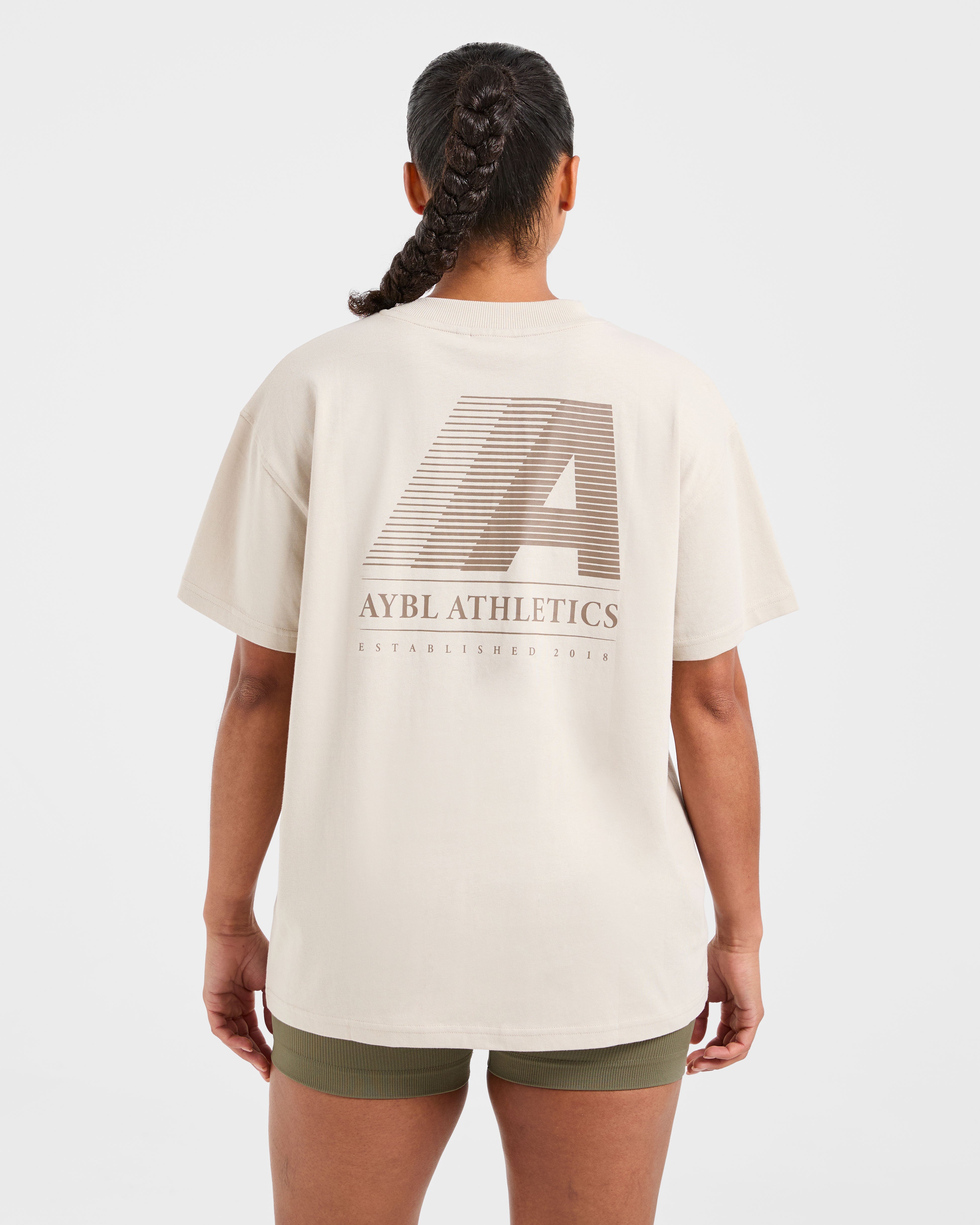 Retro Athletics Oversized T Shirt – Sand Retro Athletics Oversized T Shirt - Sand