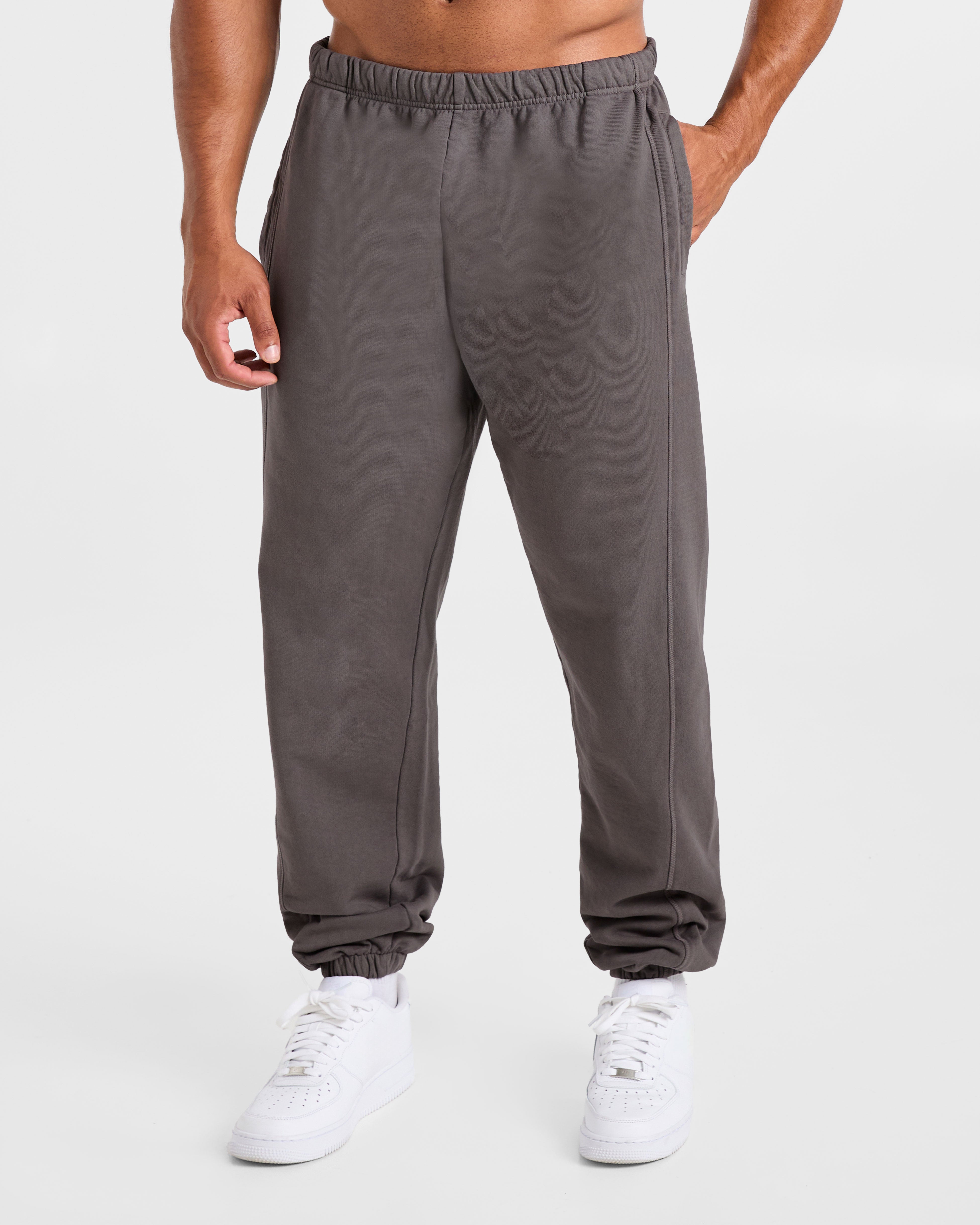Lift Club Distressed Joggers - Charcoal