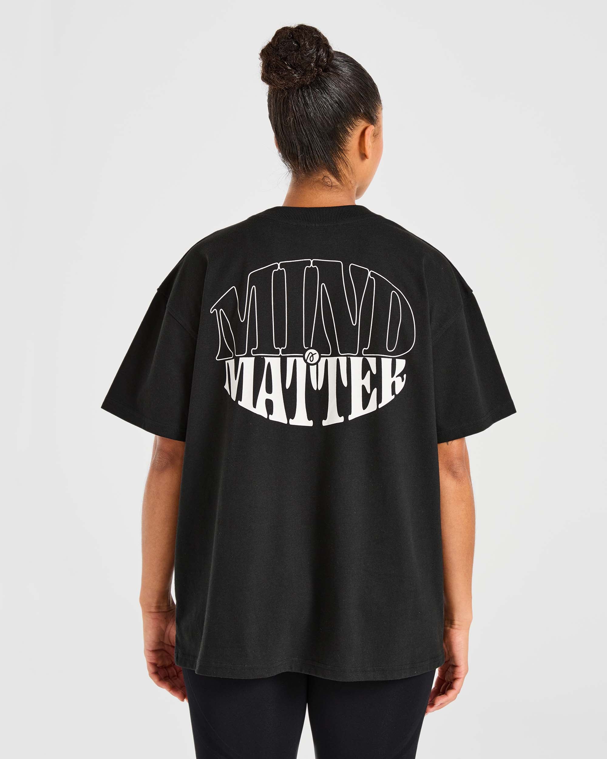 Mind Over Matter Oversized T Shirt – Black Mind Over Matter Oversized T Shirt - Black