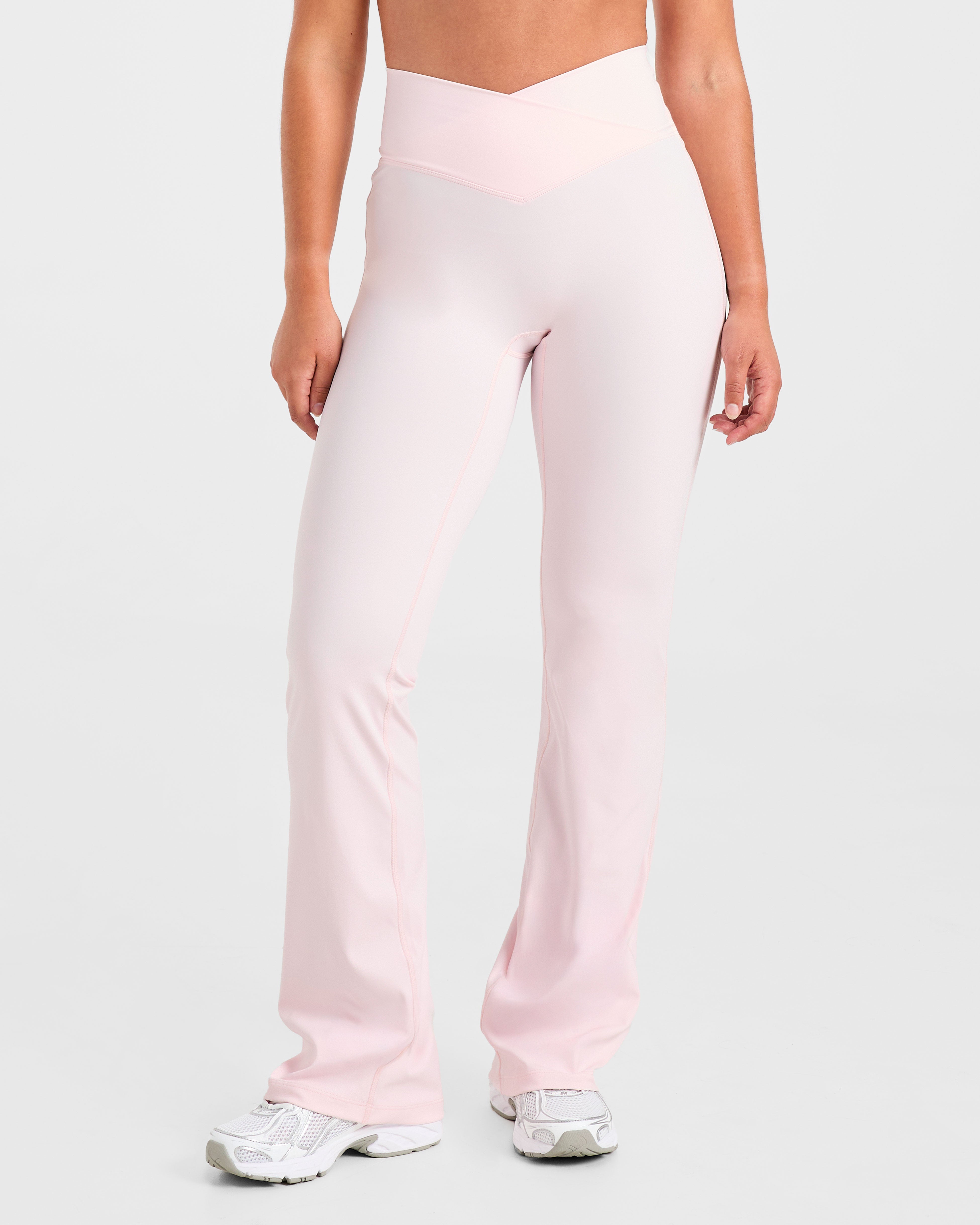 Sculpt Wrap Flared Leggings – Iced Pink Sculpt Wrap Flared Leggings - Iced Pink