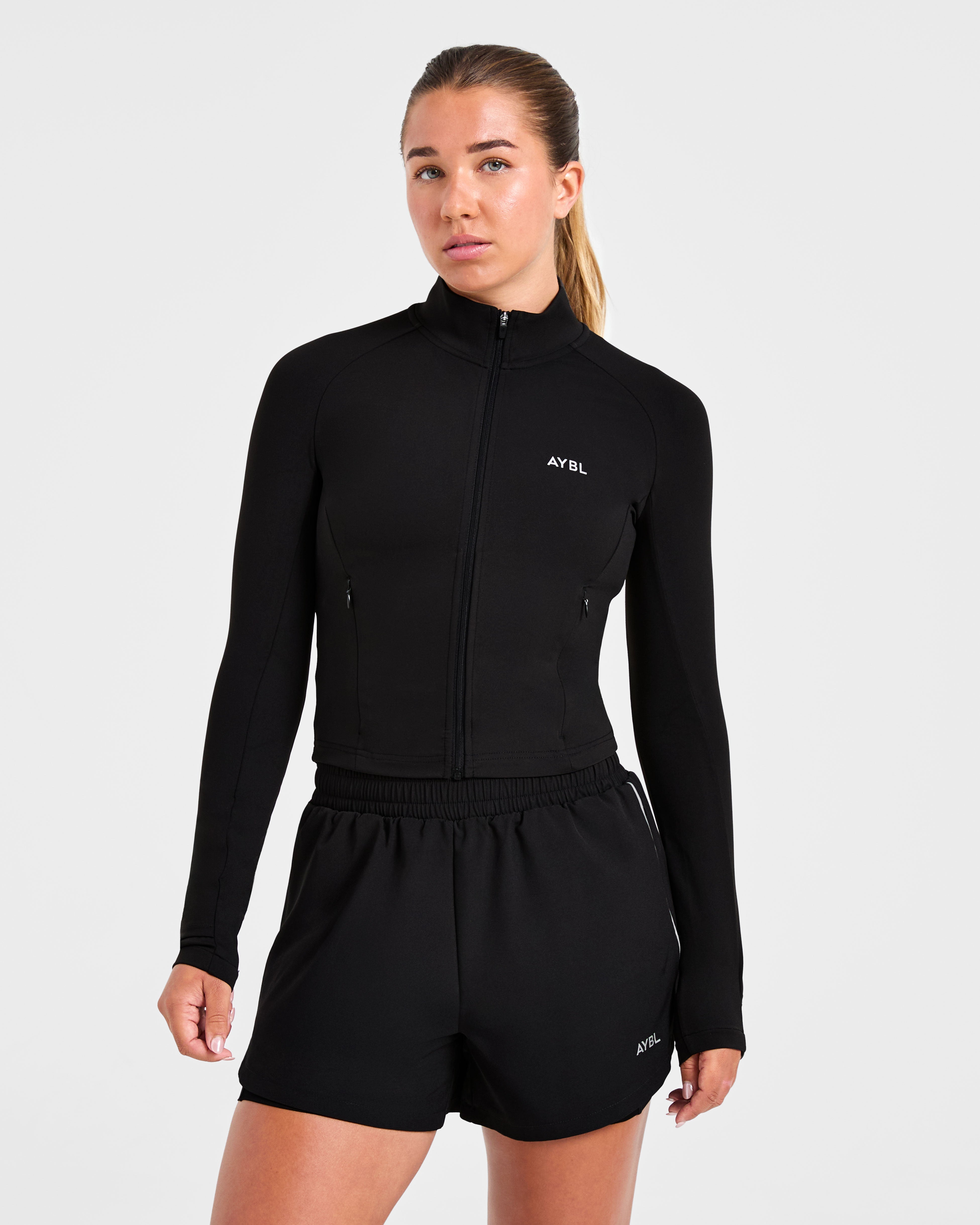 Run Zip Jacket - Black