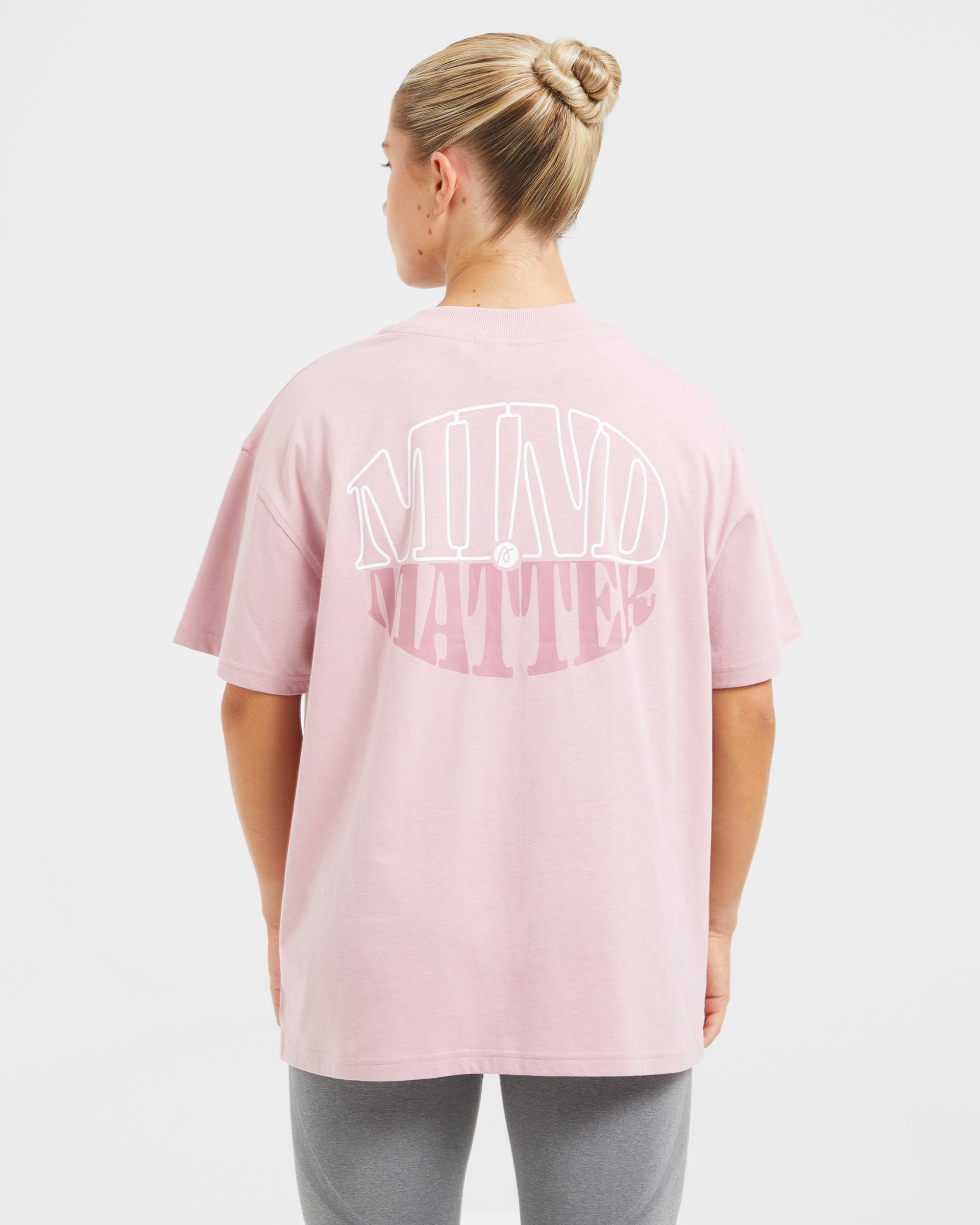 Mind Over Matter Oversized T Shirt – Pink Mind Over Matter Oversized T Shirt - Pink