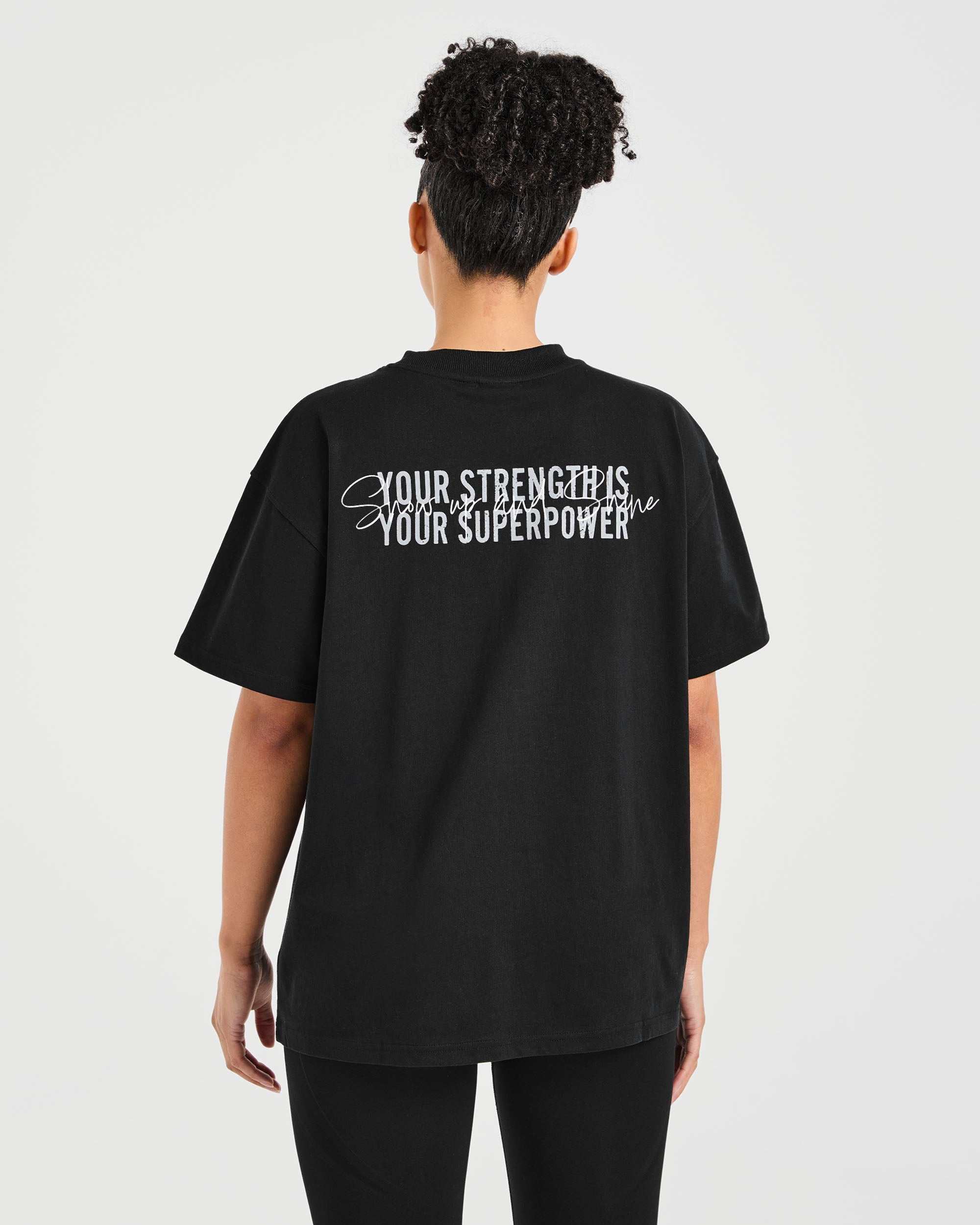 Show Up Oversized T Shirt – Black Show Up Oversized T Shirt - Black