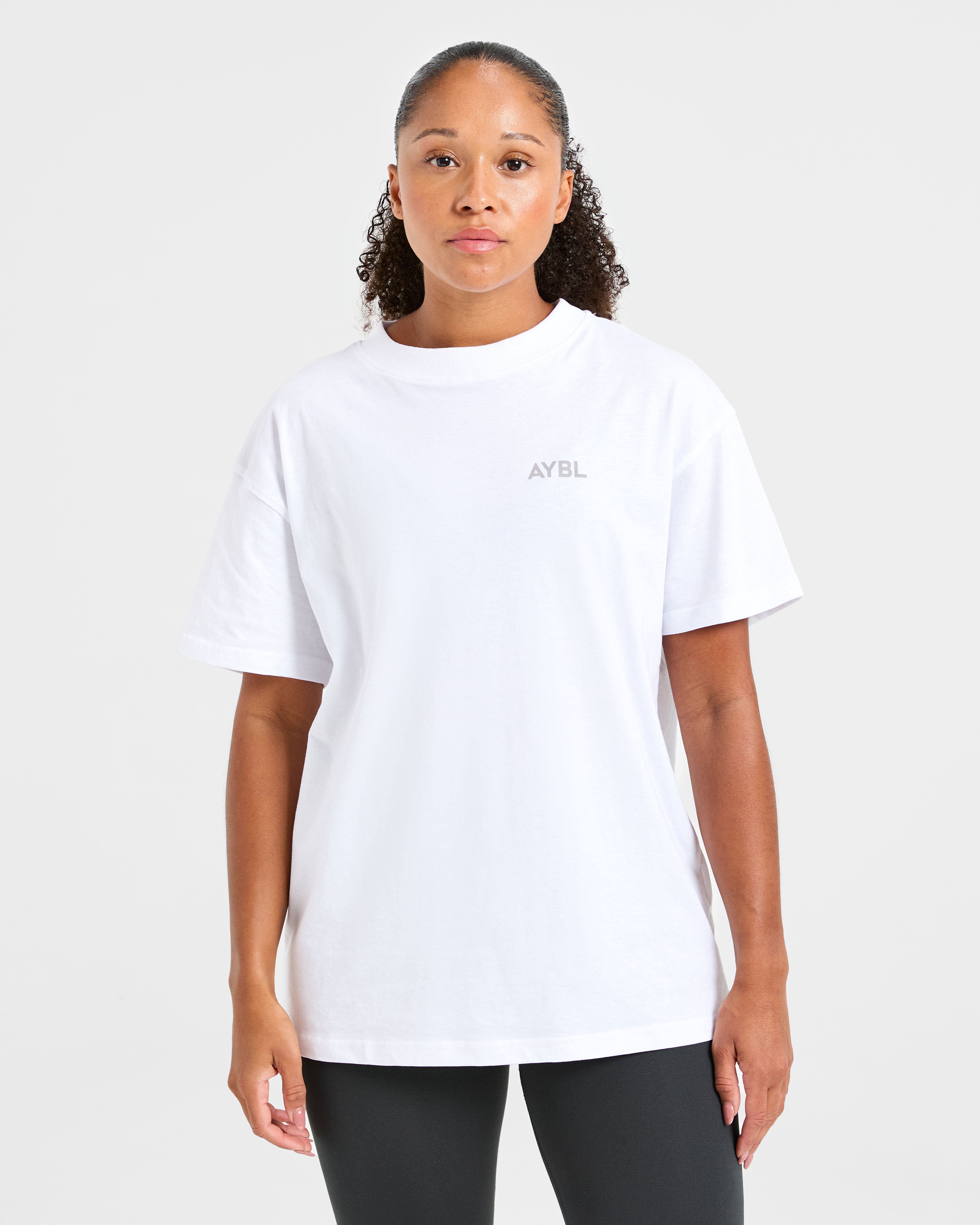 Lift Graphic Oversized T Shirt - White