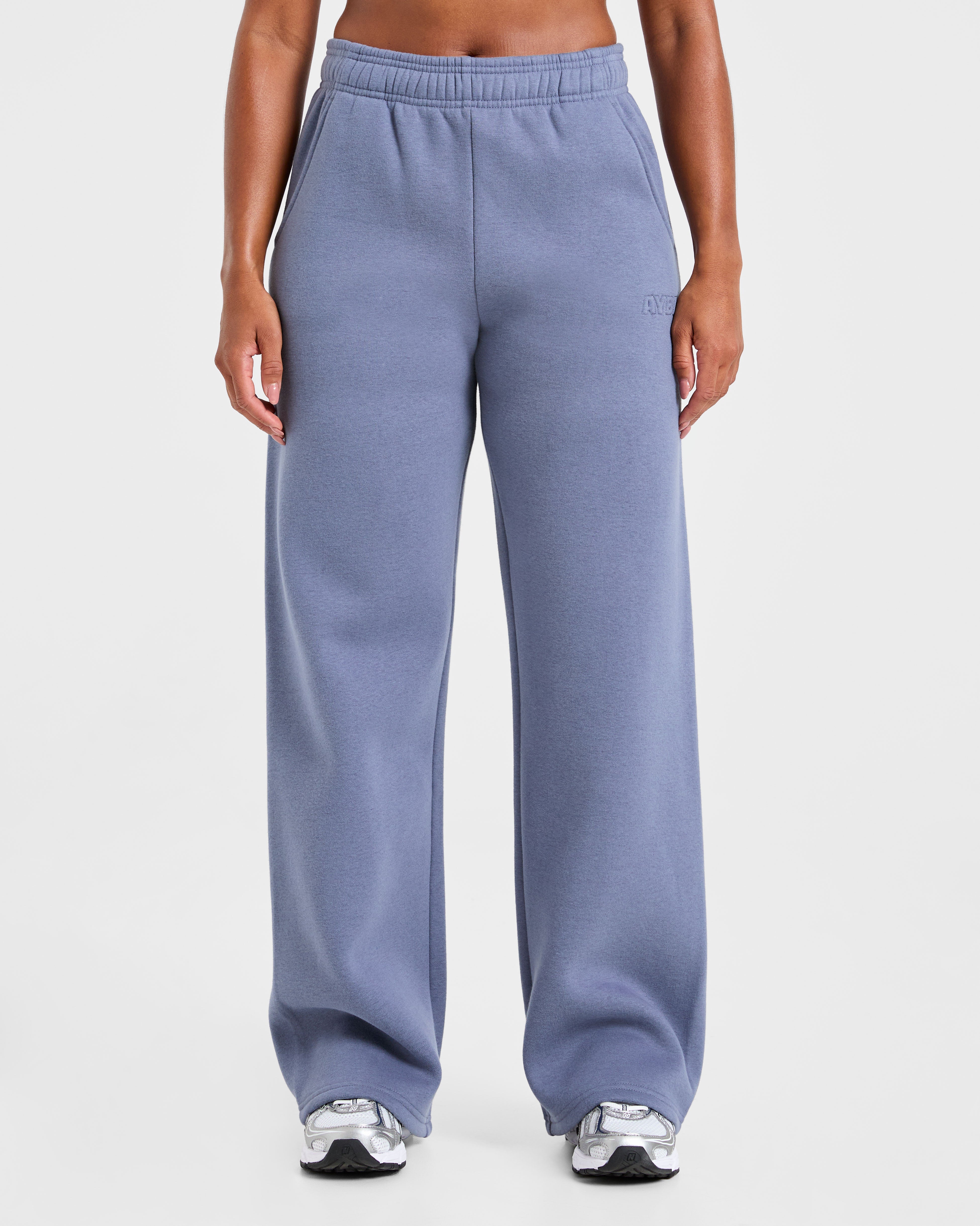 Classic Plush Oversized Straight Leg Joggers – Slate Classic Plush Oversized Straight Leg Joggers - Slate