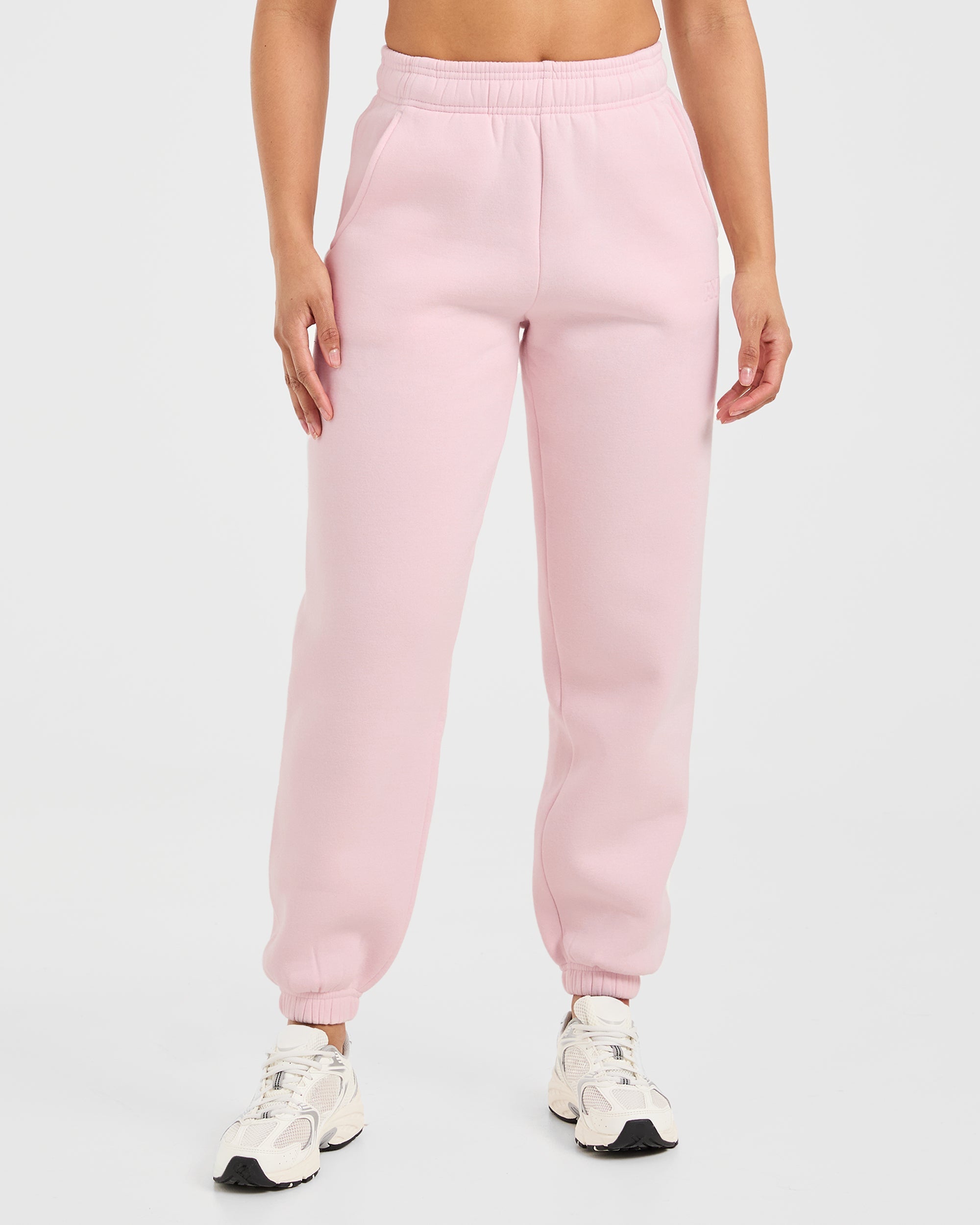Classic Plush Oversized Joggers – Pastel Pink Classic Plush Oversized Joggers - Pastel Pink