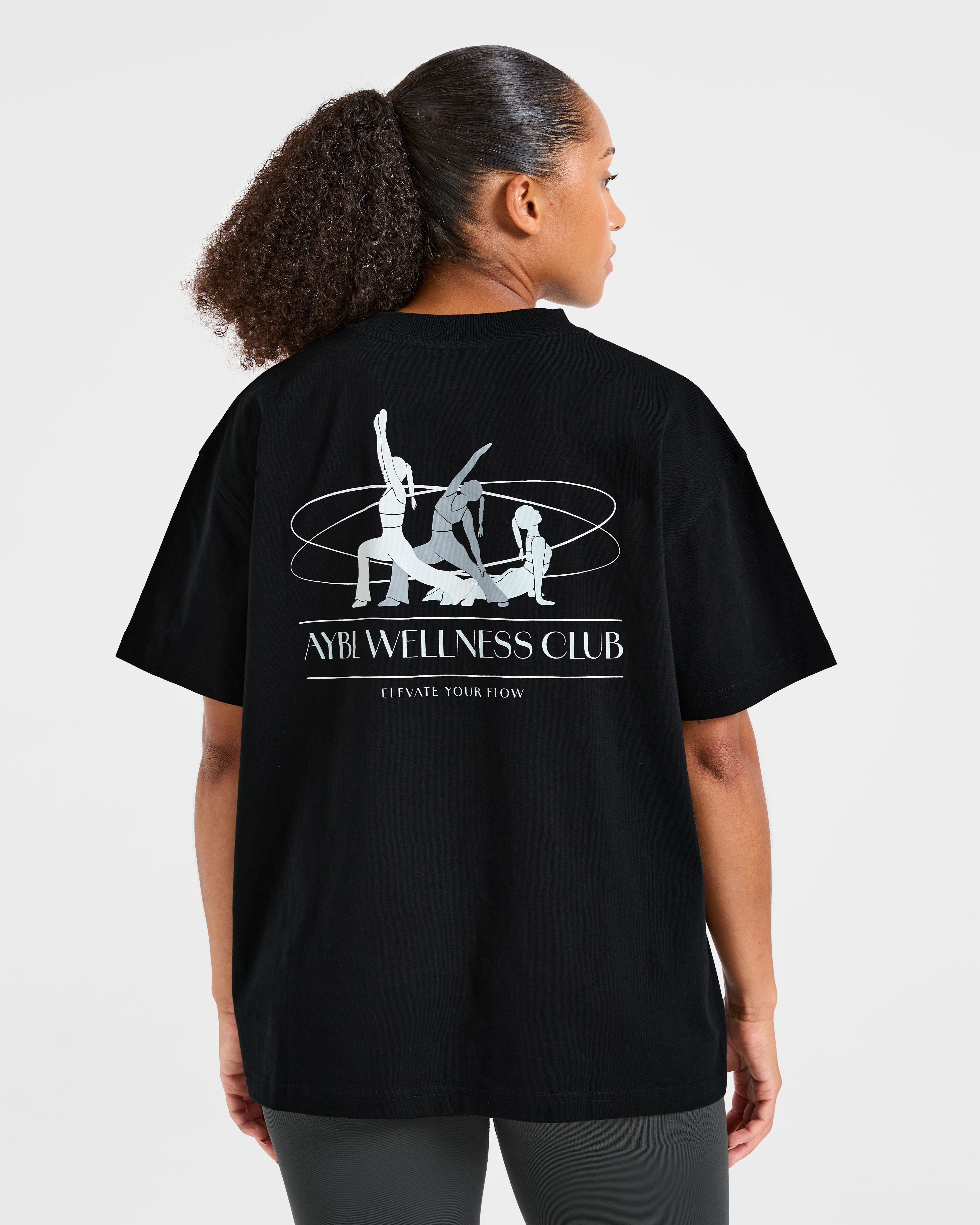 AYBL Wellness Oversized T Shirt – Black AYBL Wellness Oversized T Shirt - Black
