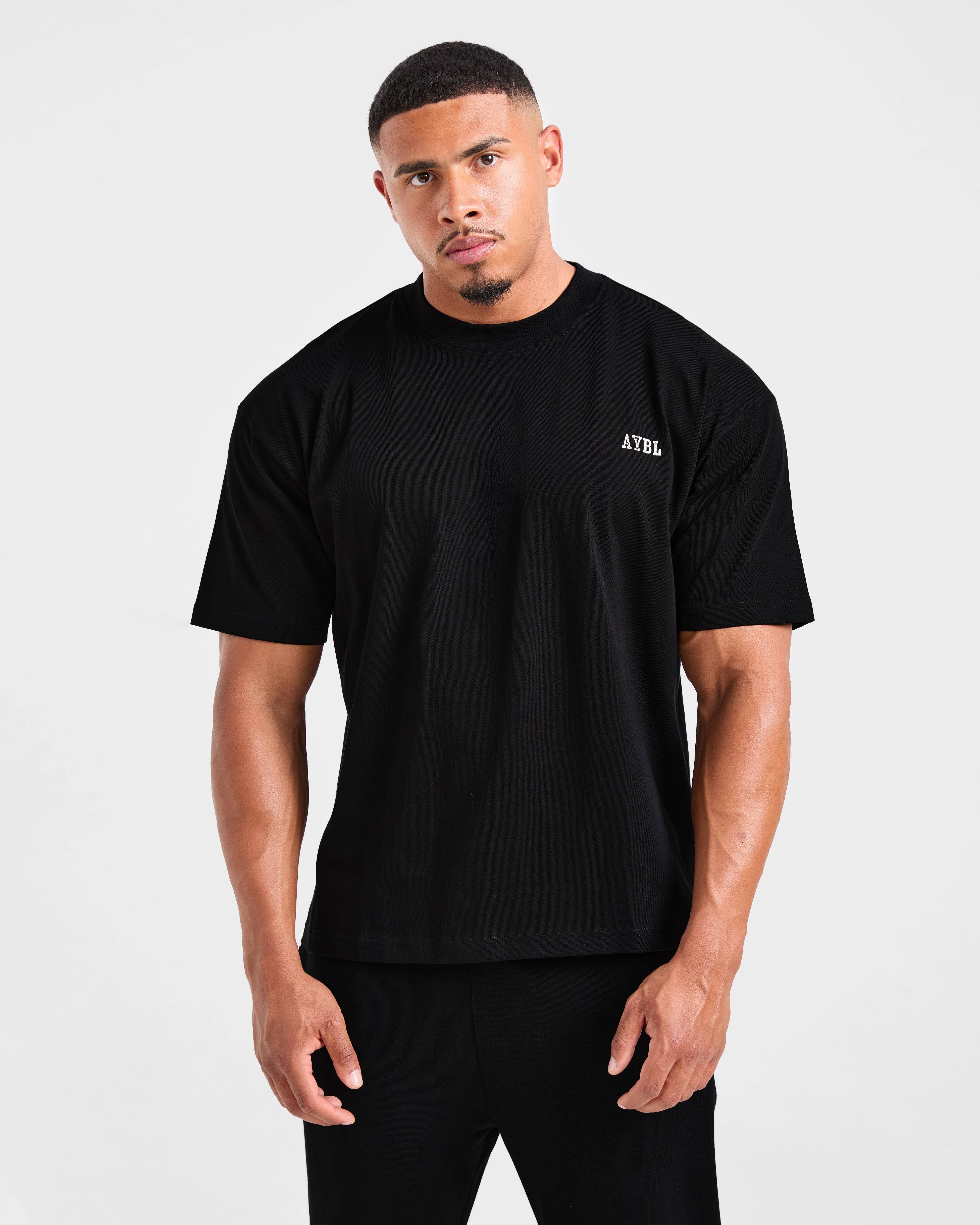 Lifting Essentials Oversized T Shirt - Black