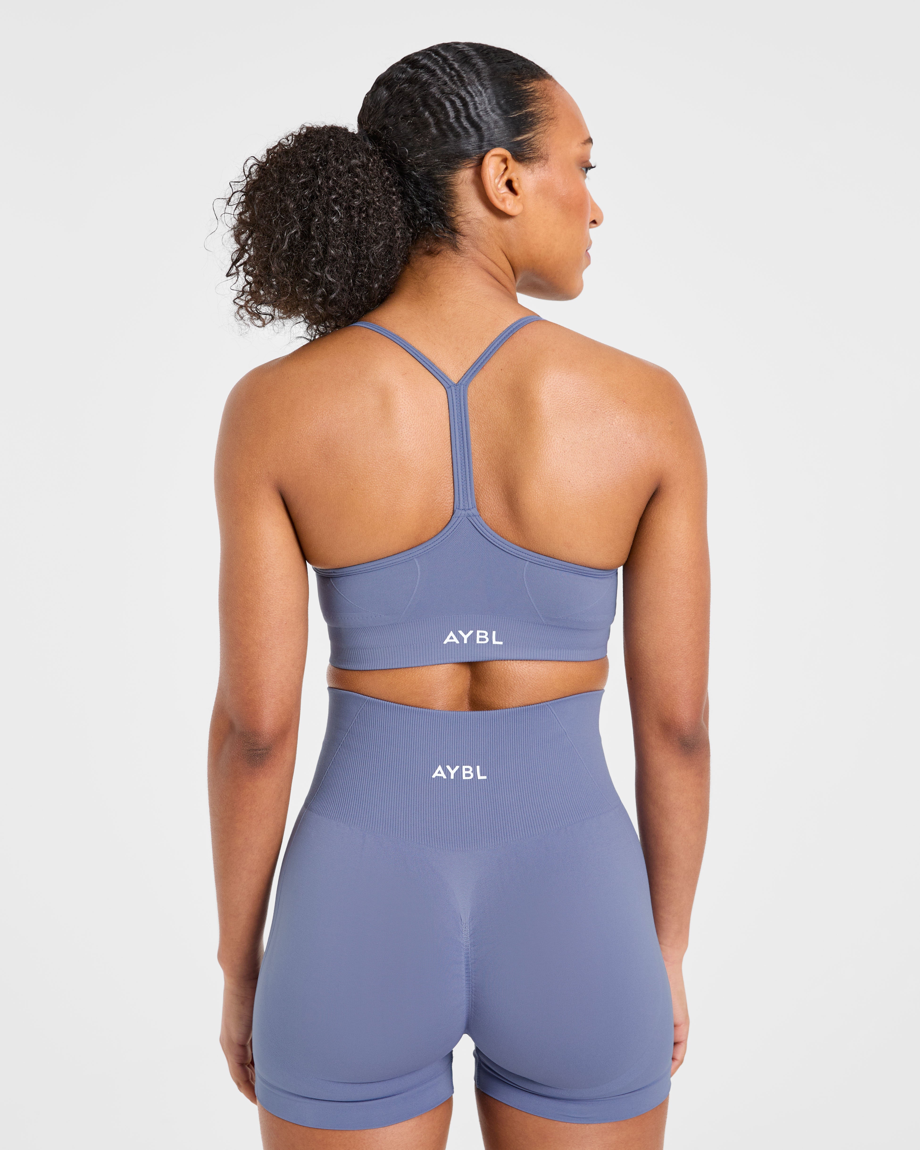 Empower Seamless Sports Bra - Slate Blue