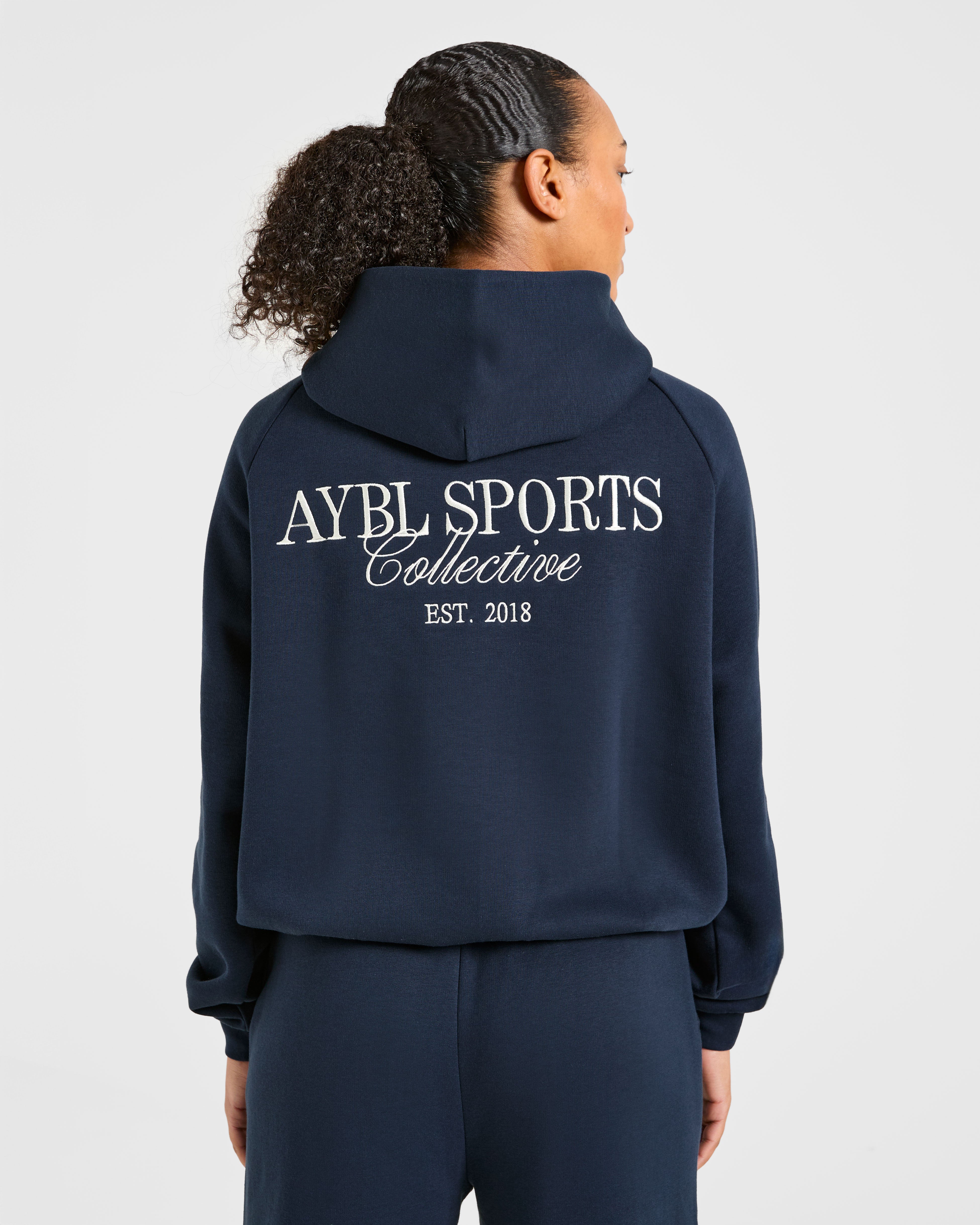 Sports Collective Oversized Hoodie - True Navy