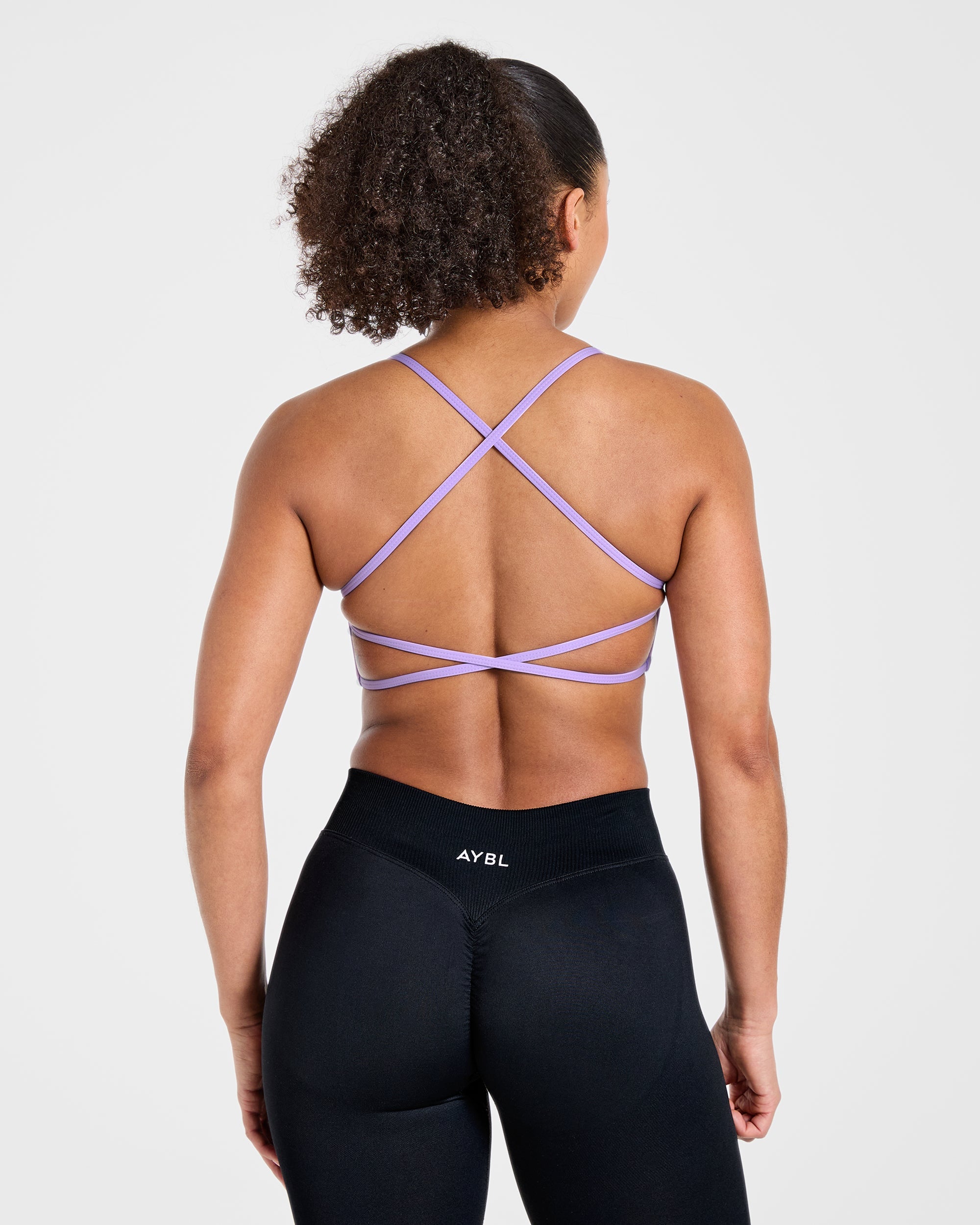 Essential Crossback Sports Bra - Lavender