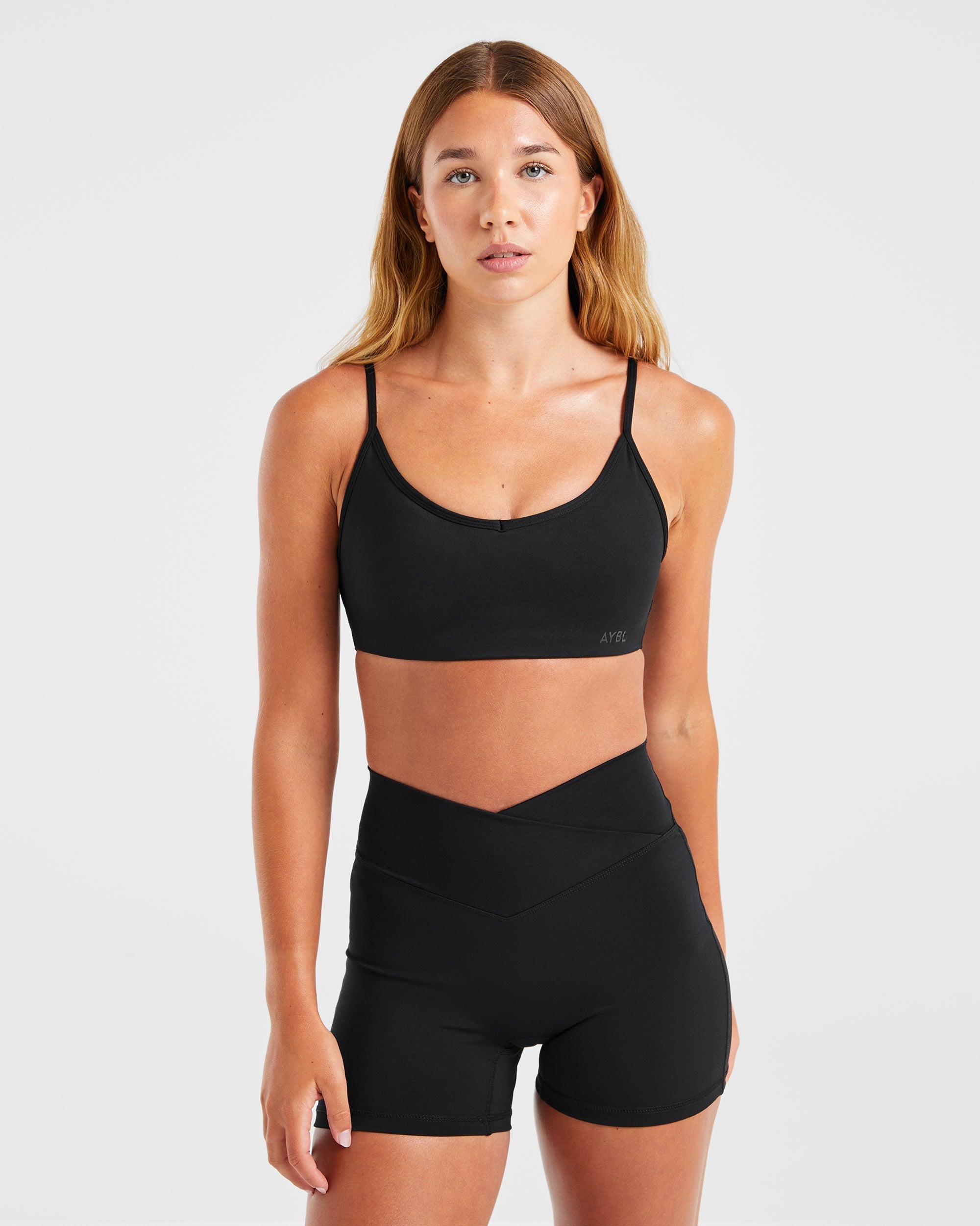 Sculpt Wrap Sports Bra – Black Sculpt Wrap Sports Bra - Black