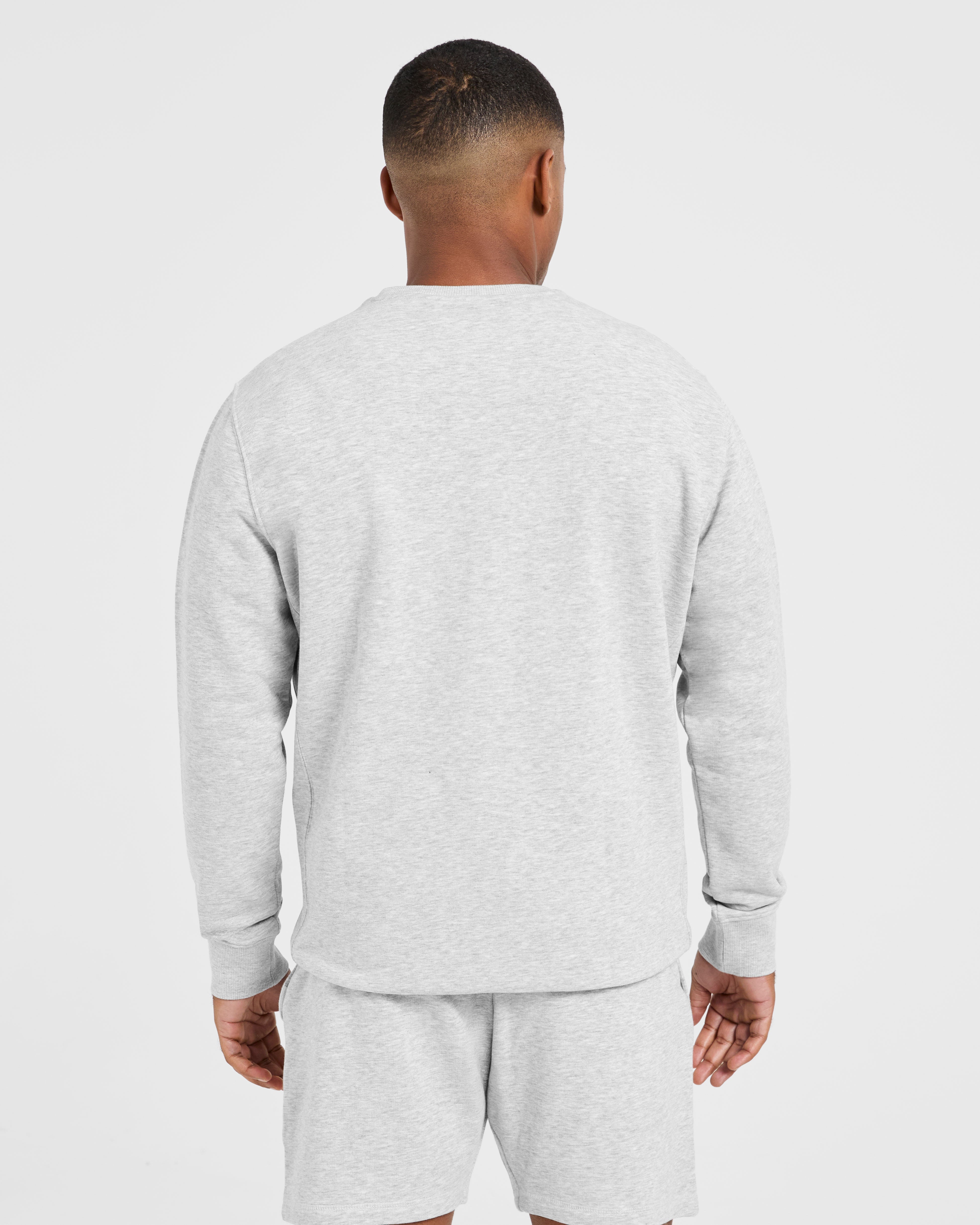 Essential Lightweight Sweater - Grey Marl
