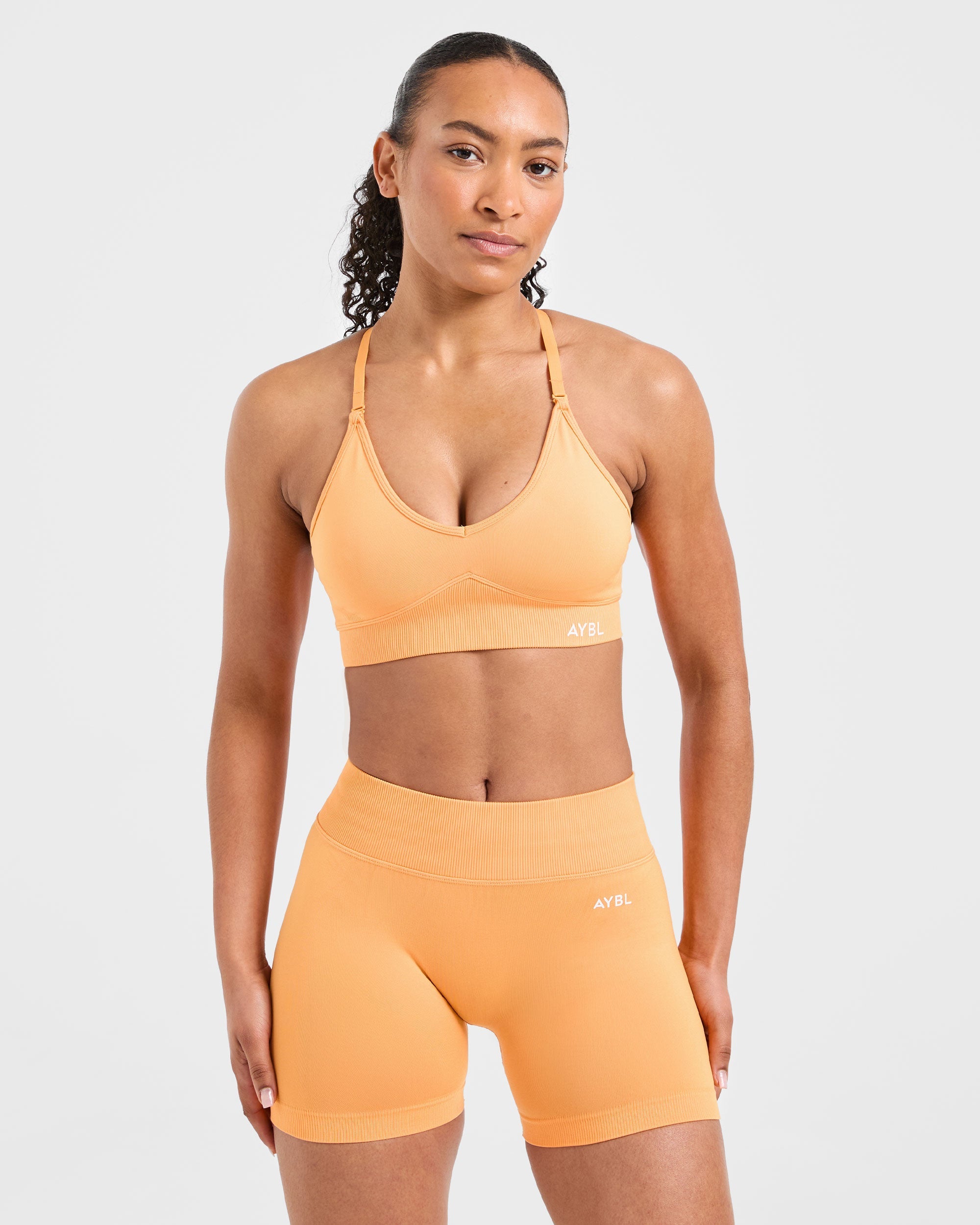 Adapt Seamless Sports Bra - Bright Orange