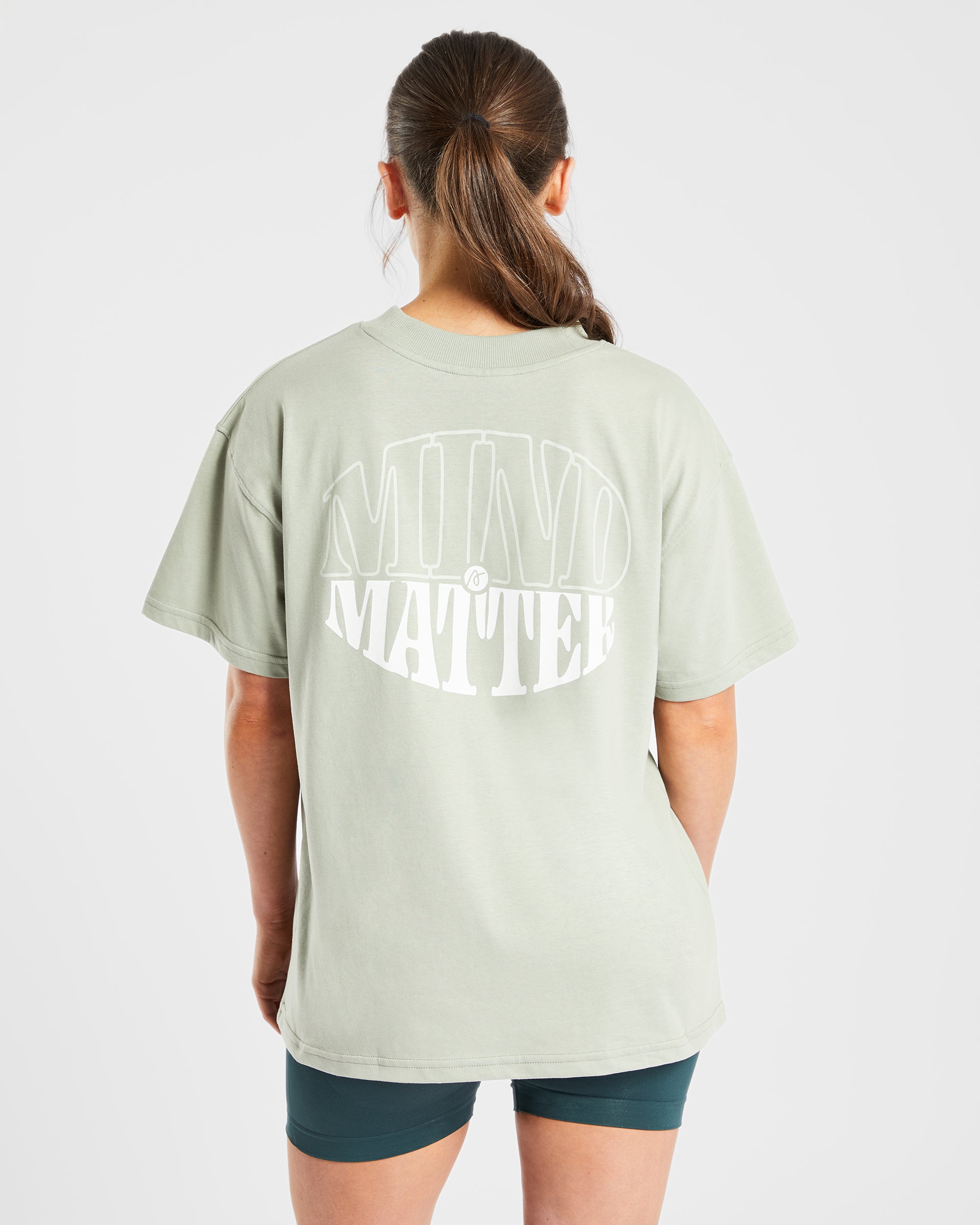 Mind Over Matter Oversized T Shirt – Green Mind Over Matter Oversized T Shirt - Green