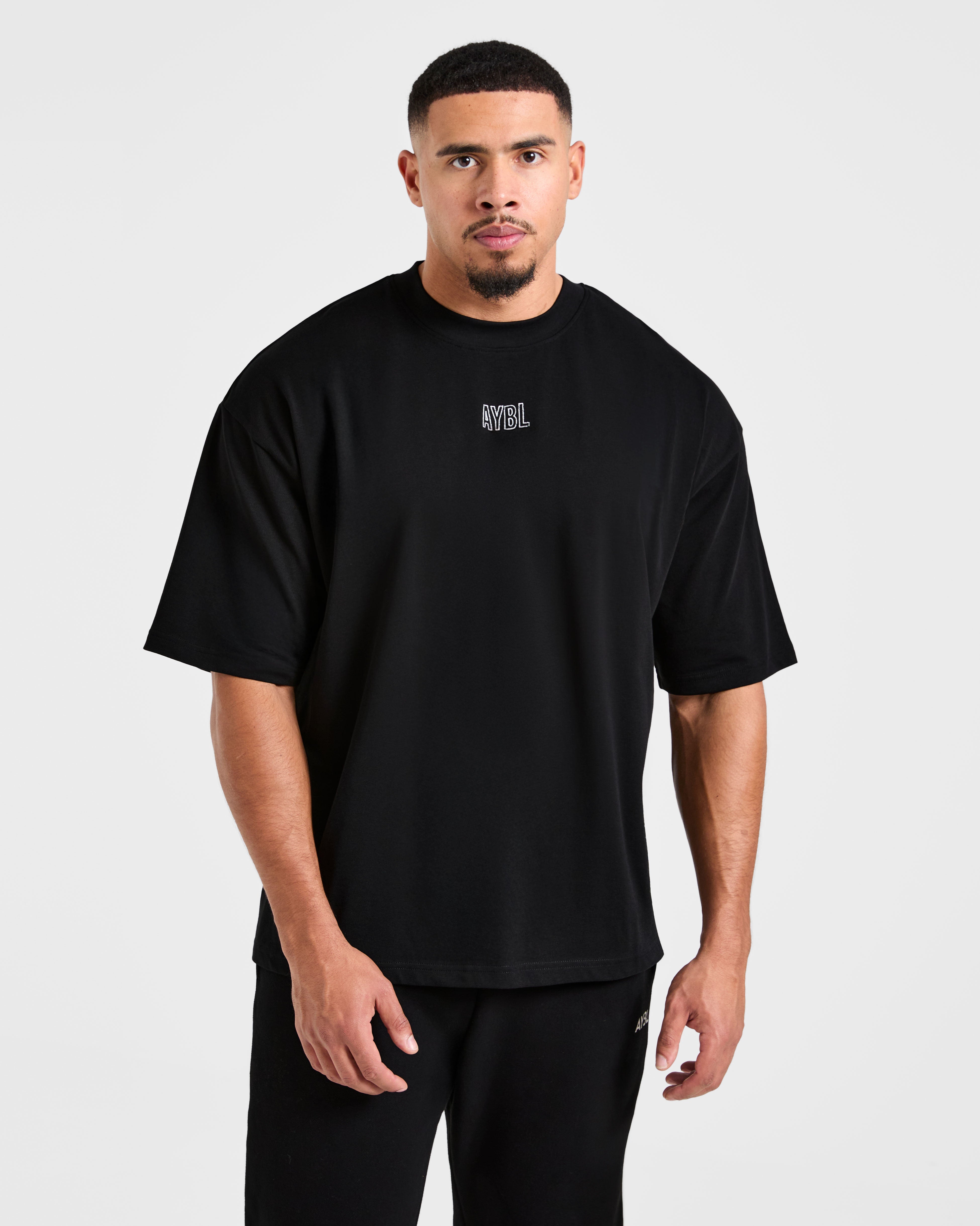 Doberman Strength Oversized T Shirt - Black/Red