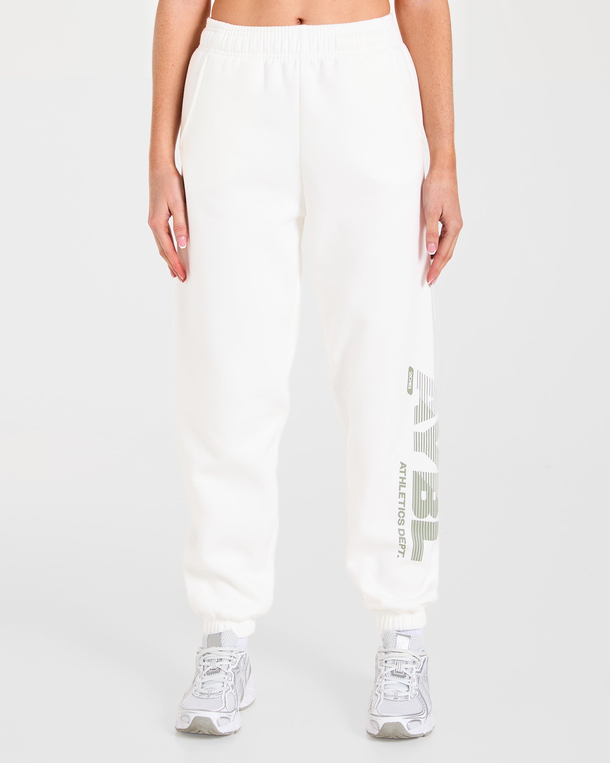 Athletics Dept Oversized Joggers - Off White